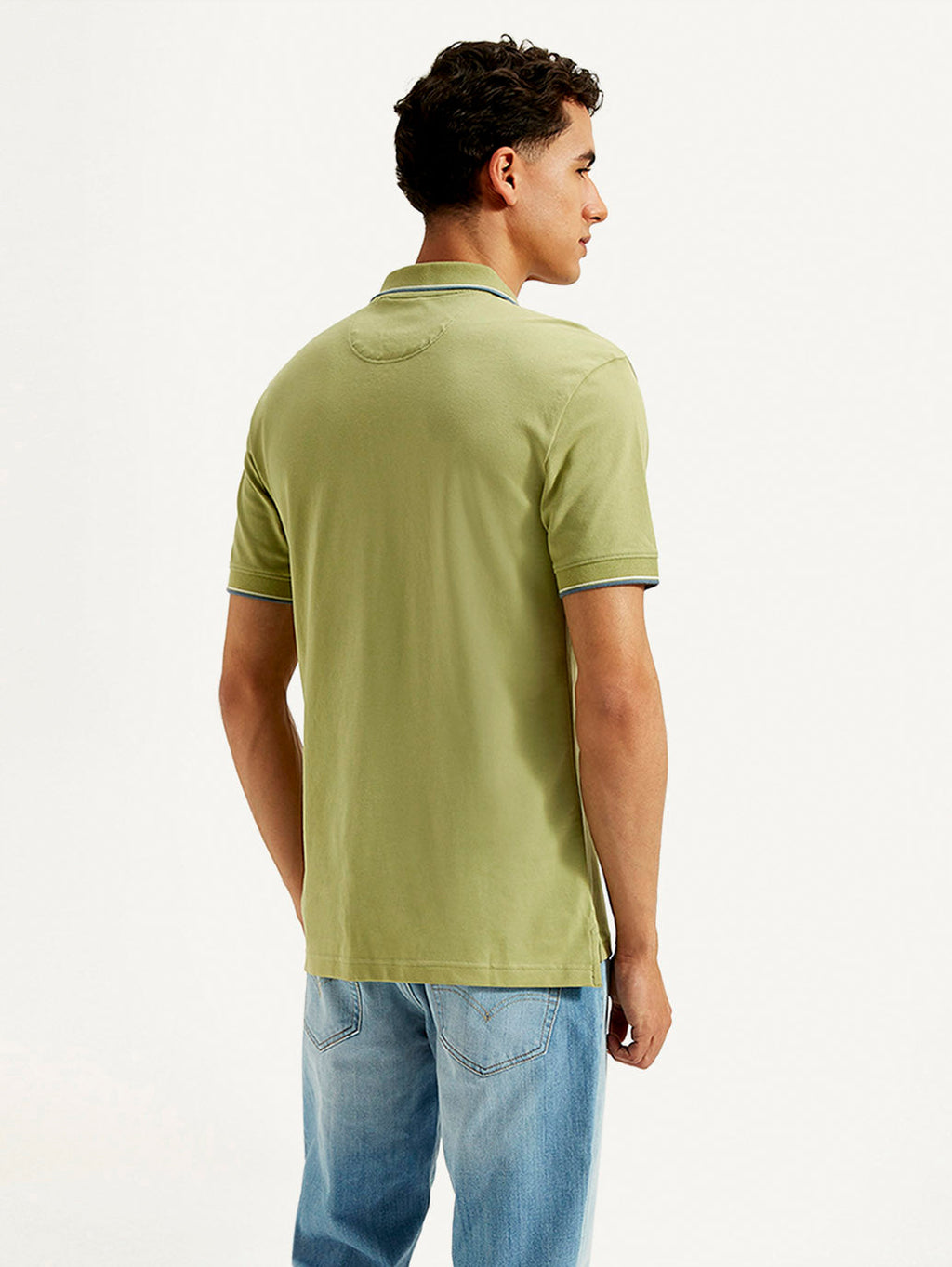 Men's Solid Slim Fit Polo T-shirt
