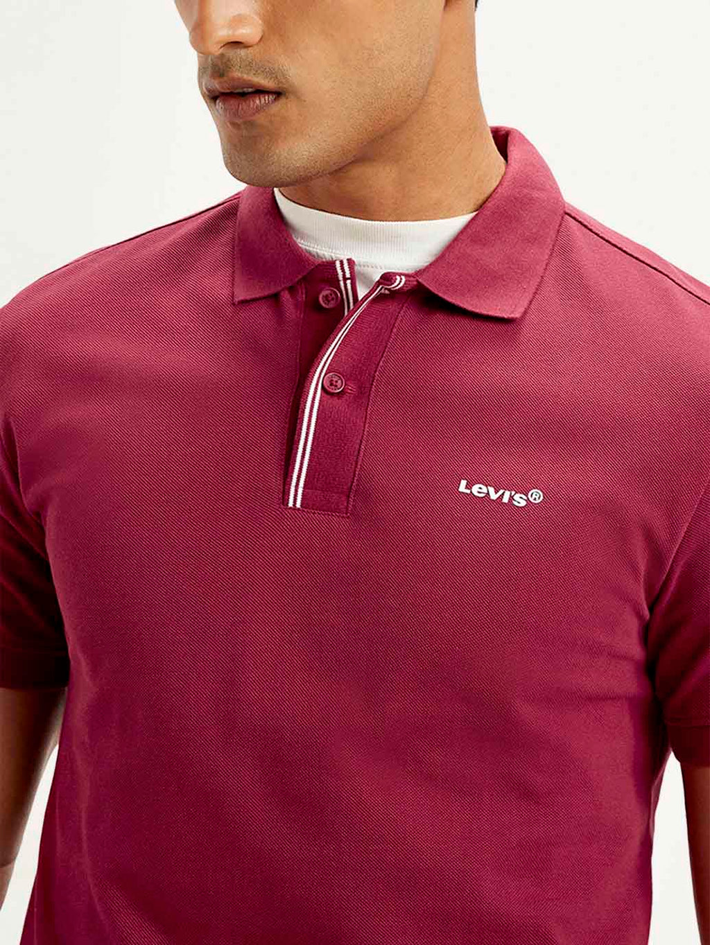 Men's Solid Slim Fit Polo T-shirt