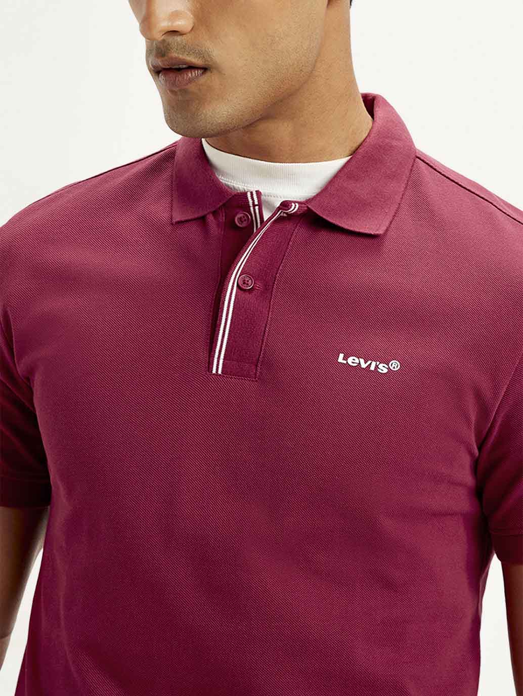 Men's Solid Slim Fit Polo T-shirt