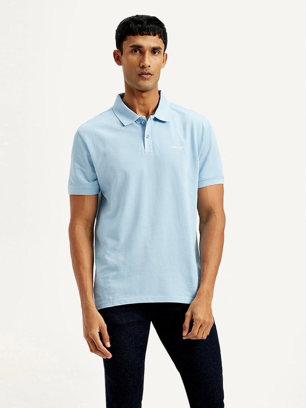 Men's Solid Slim Fit Polo T-shirt