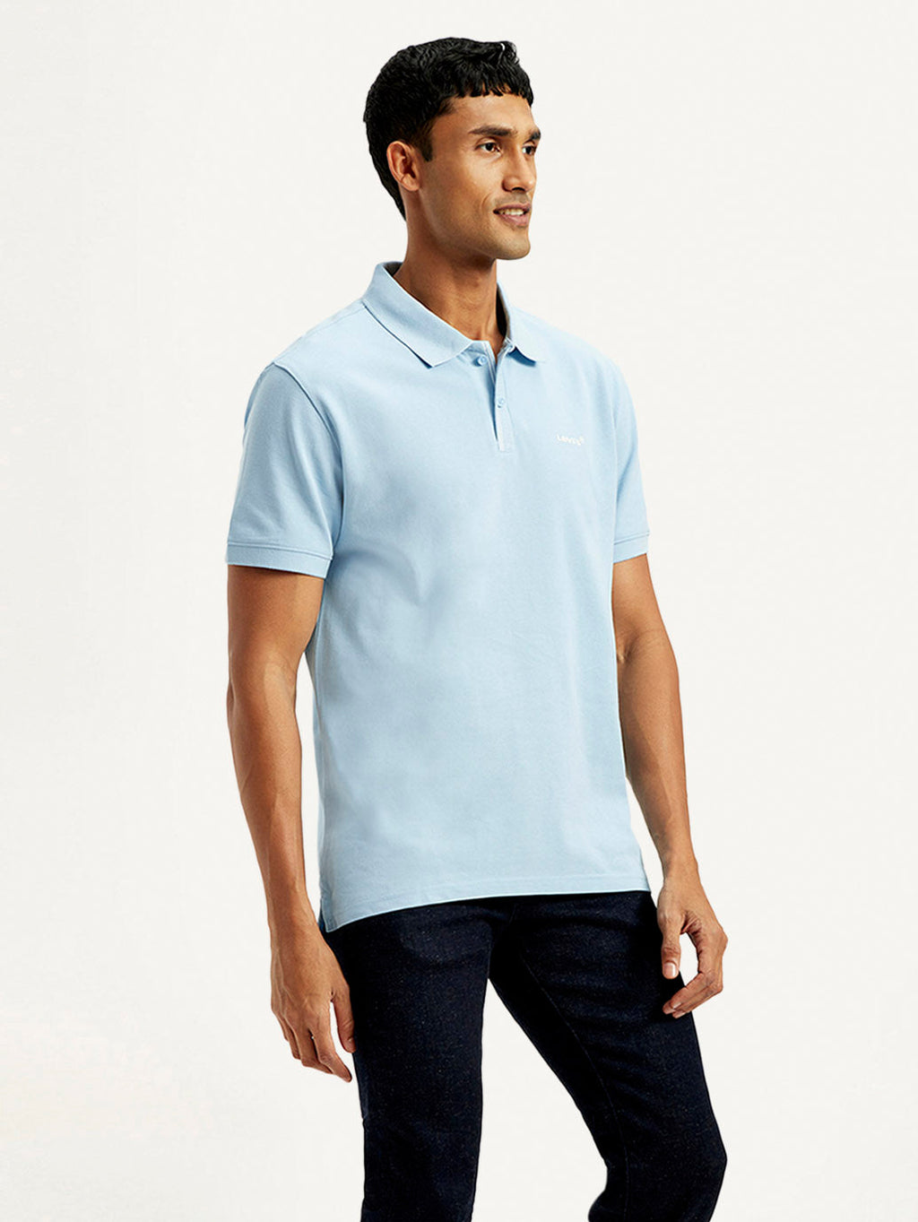 Men's Solid Slim Fit Polo T-shirt