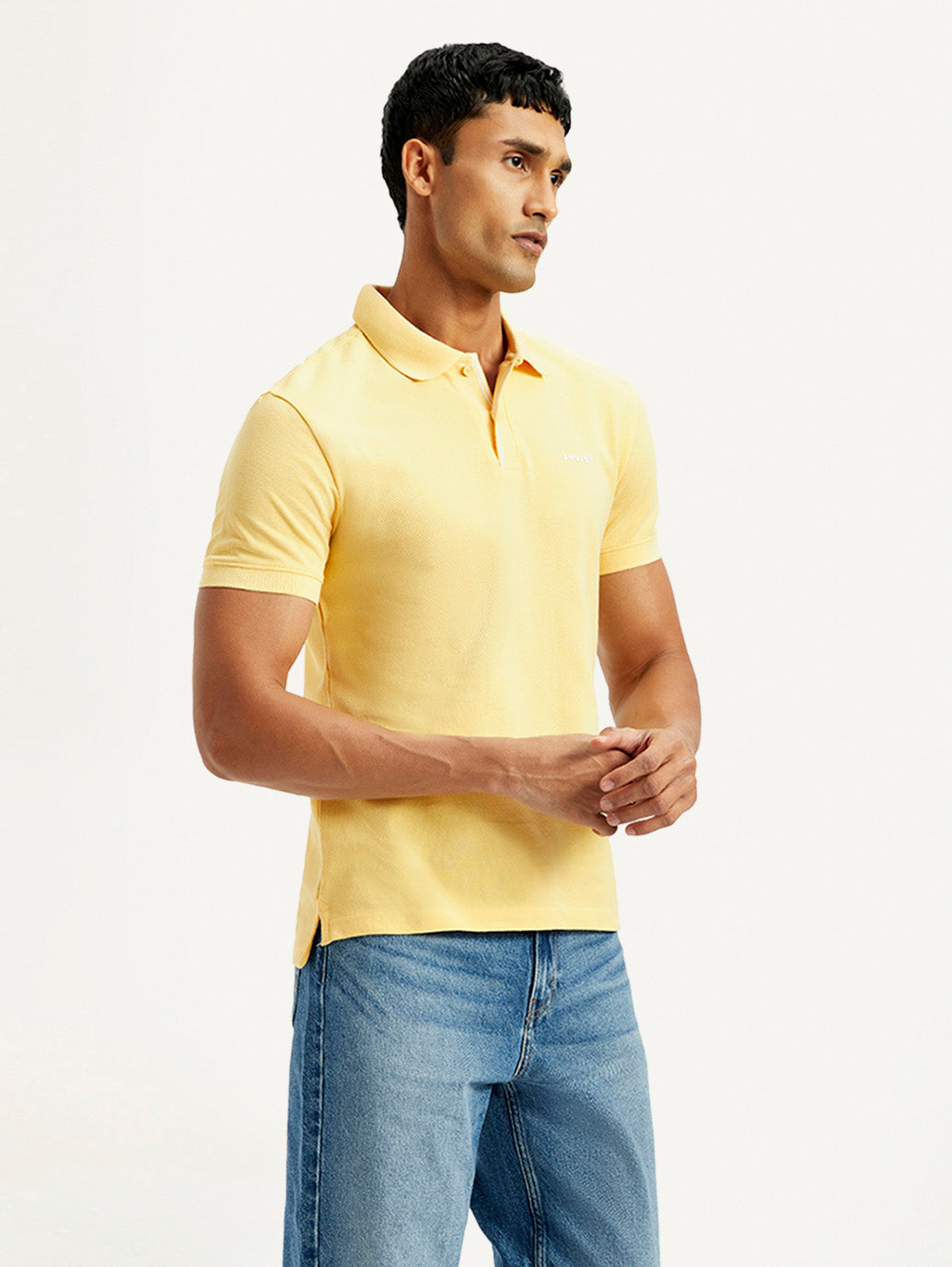 Men's Solid Slim Fit Polo T-shirt