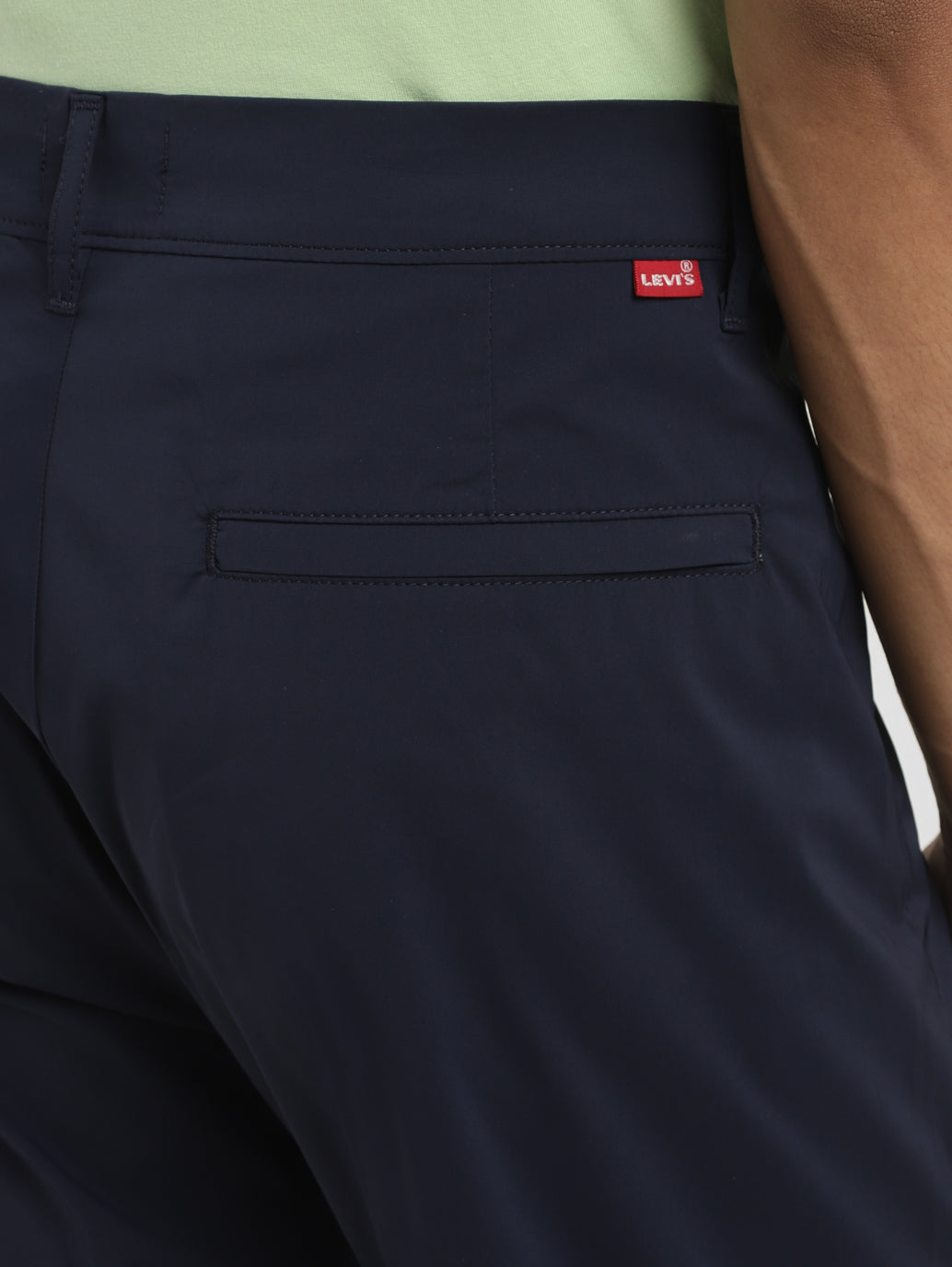 Men's Navy Regular Fit Detachable Cargo