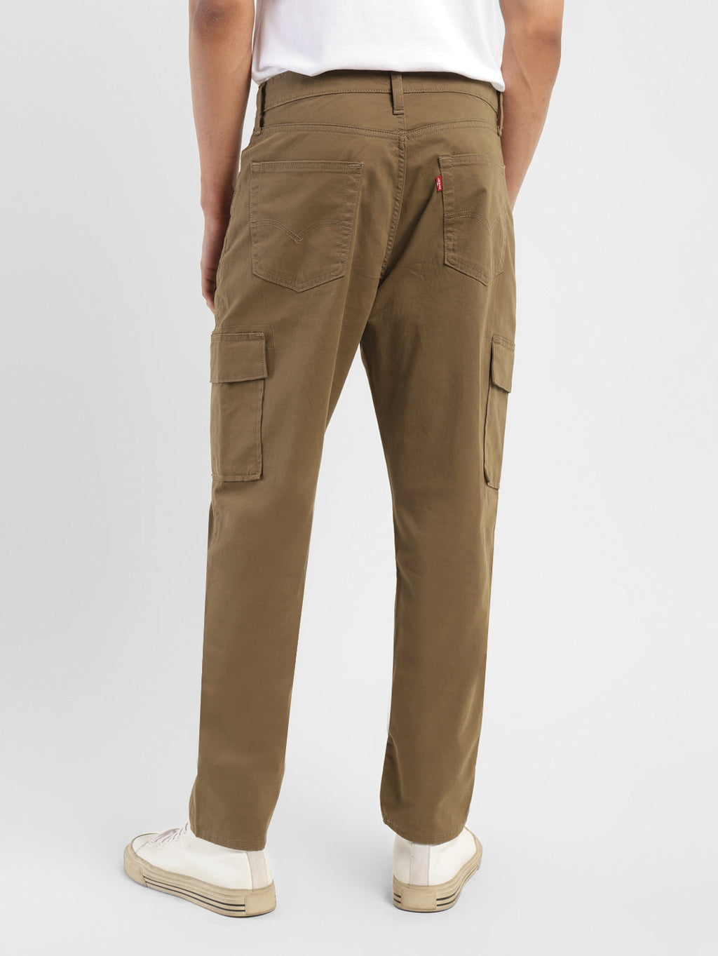 Men's Brown Loose Fit Cargo Trousers