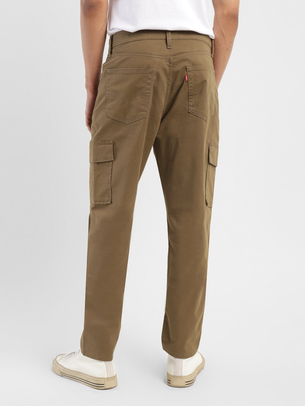 Men's Brown Loose Fit Cargo Trousers