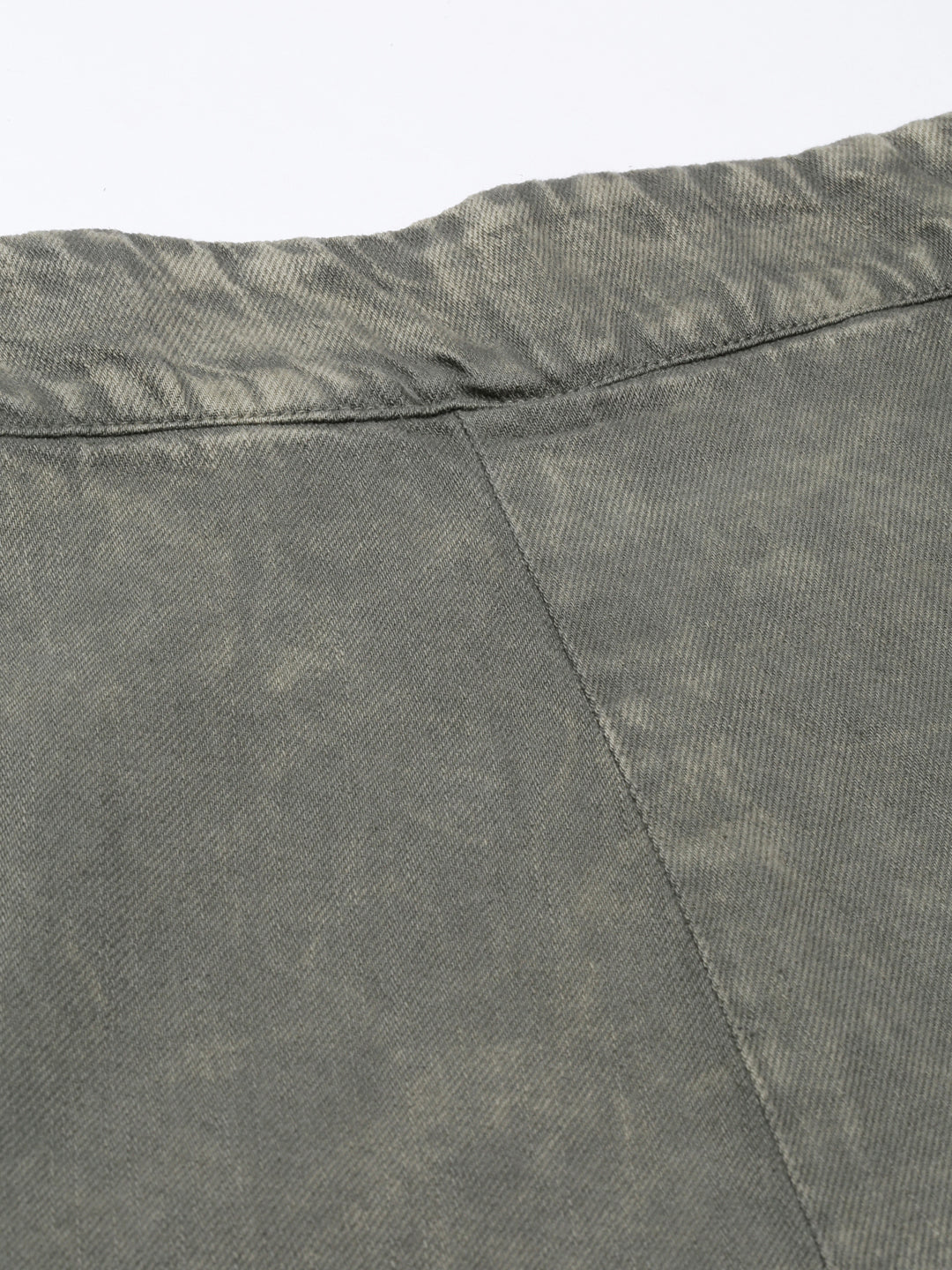 Women's Olive Wide Leg Celan Look Denim Jeans