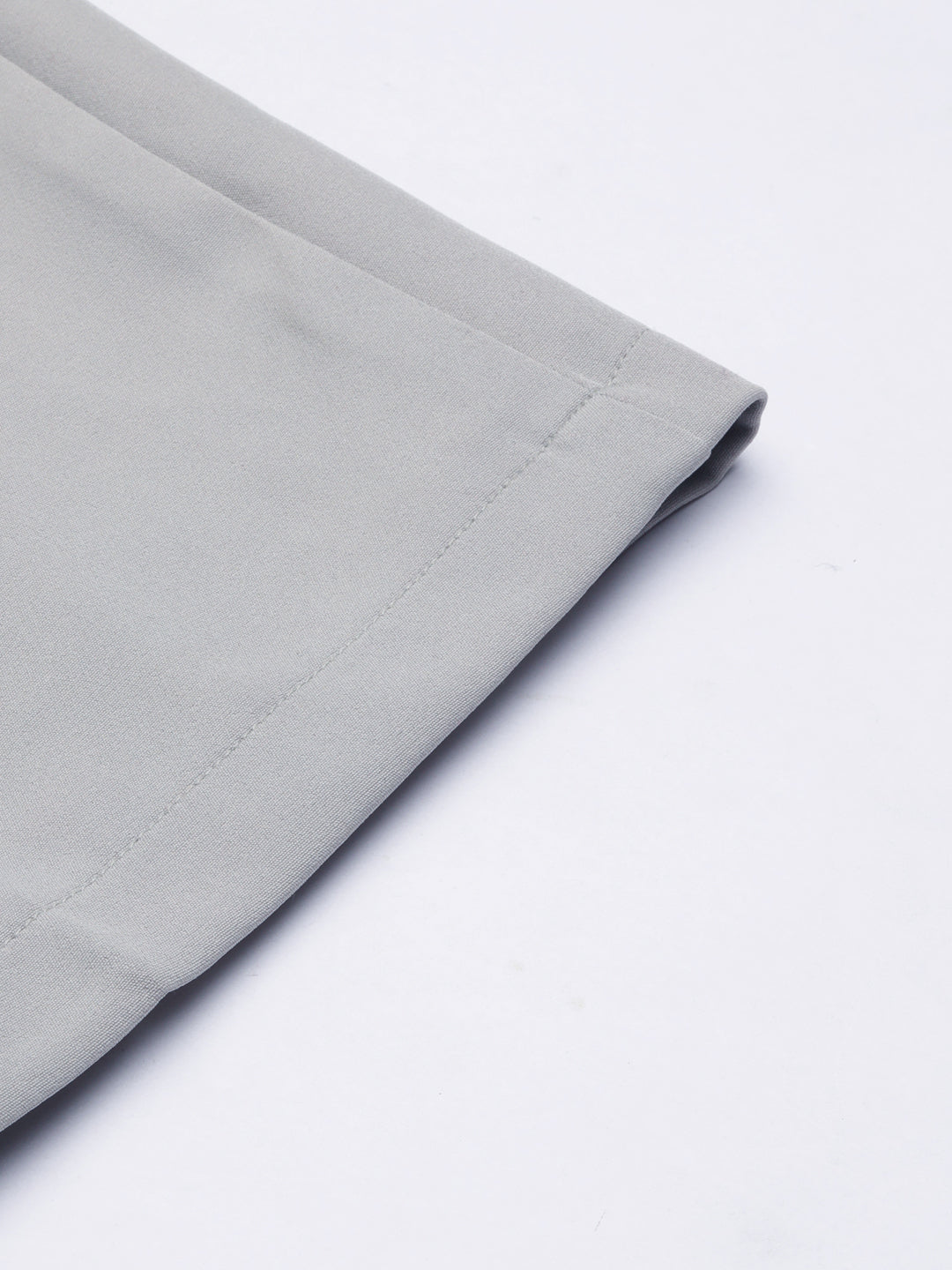 Women's Grey Relaxed Straight Leg Flared Cotton Bootcut Trouser