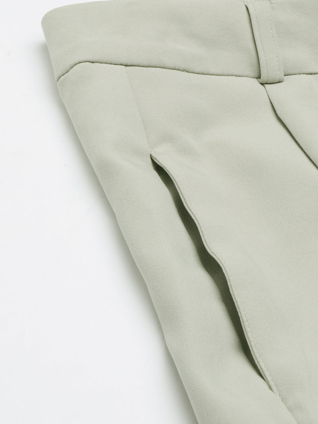 Women's Beige Relaxed Straight Fit Cotton Parallel Trouser