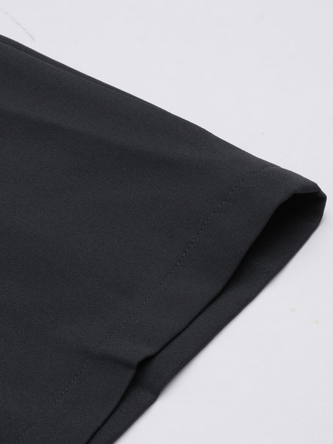 Women's Charcoal Relaxed Straight Fit Cotton Parallel Trousers