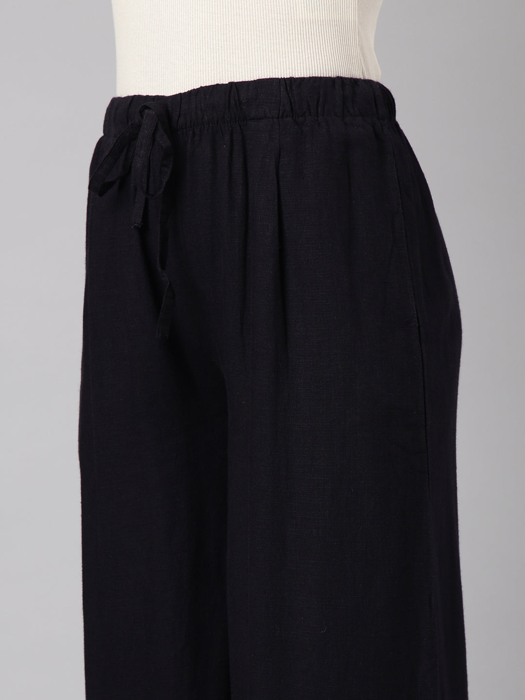 Women's Navy Blue Wide Leg Palazzos