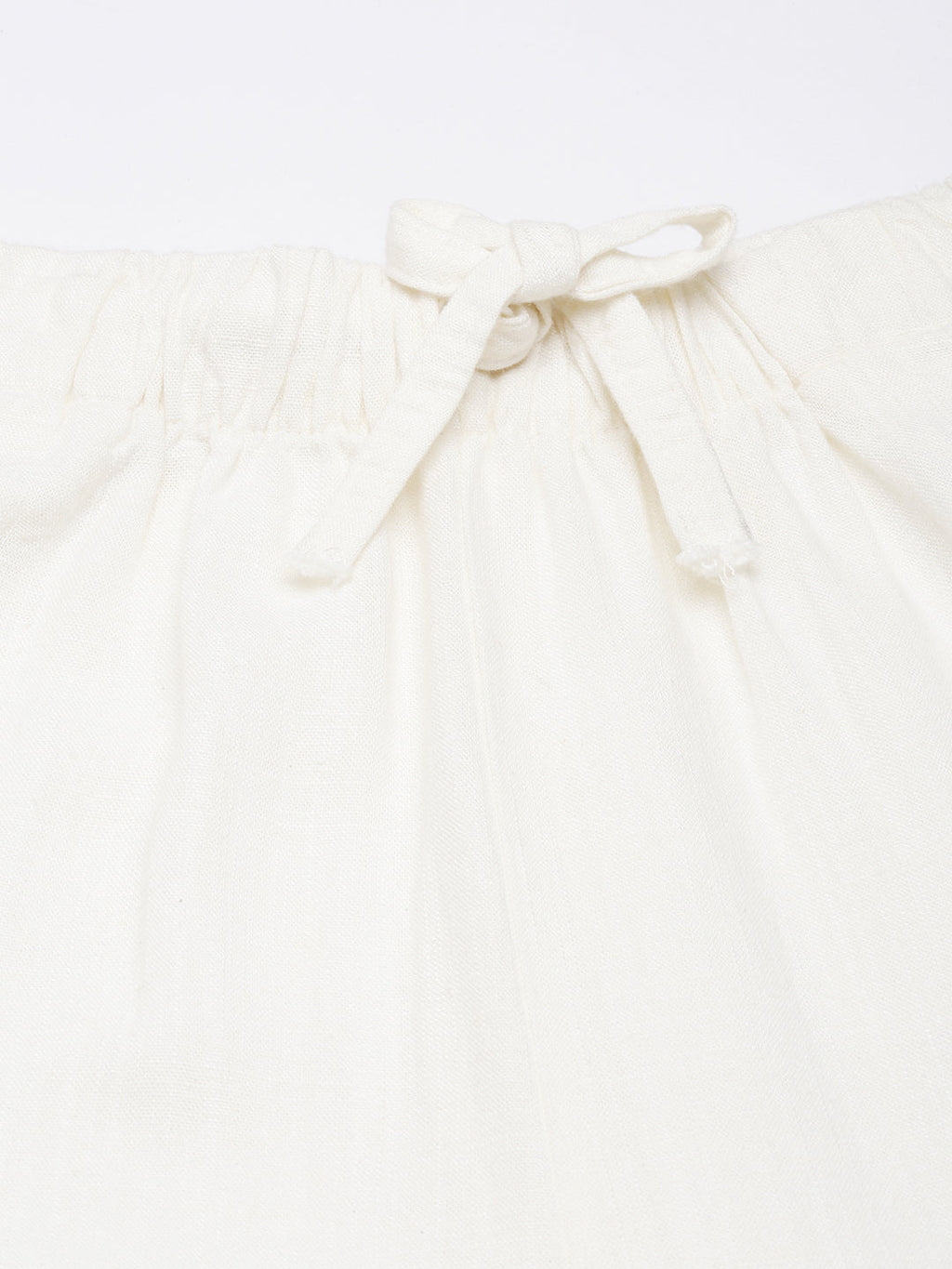 Women's Off White Wide Leg Palazzos