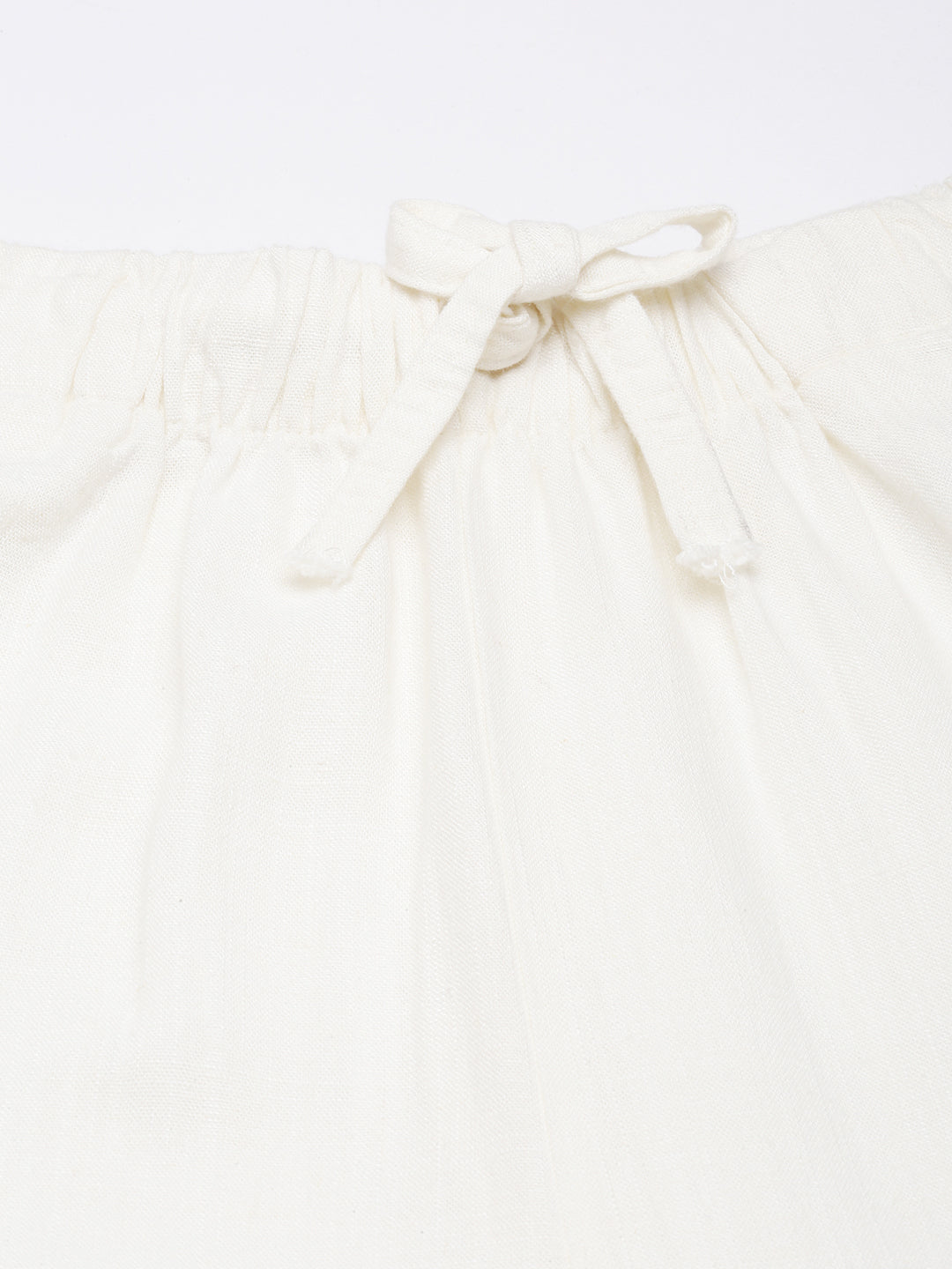 Women's Off White Wide Leg Palazzos