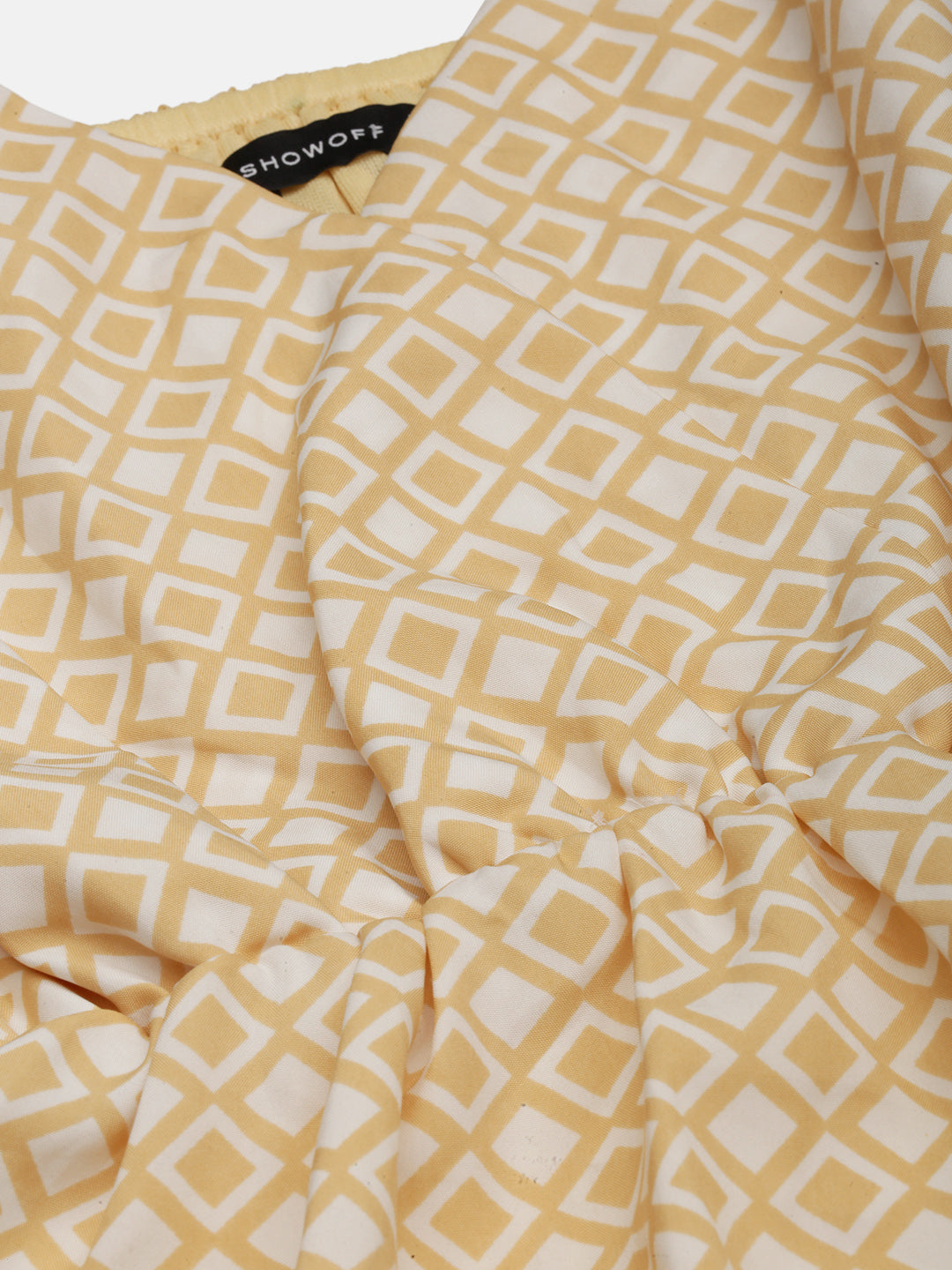 Women's Yellow Crepe Dress