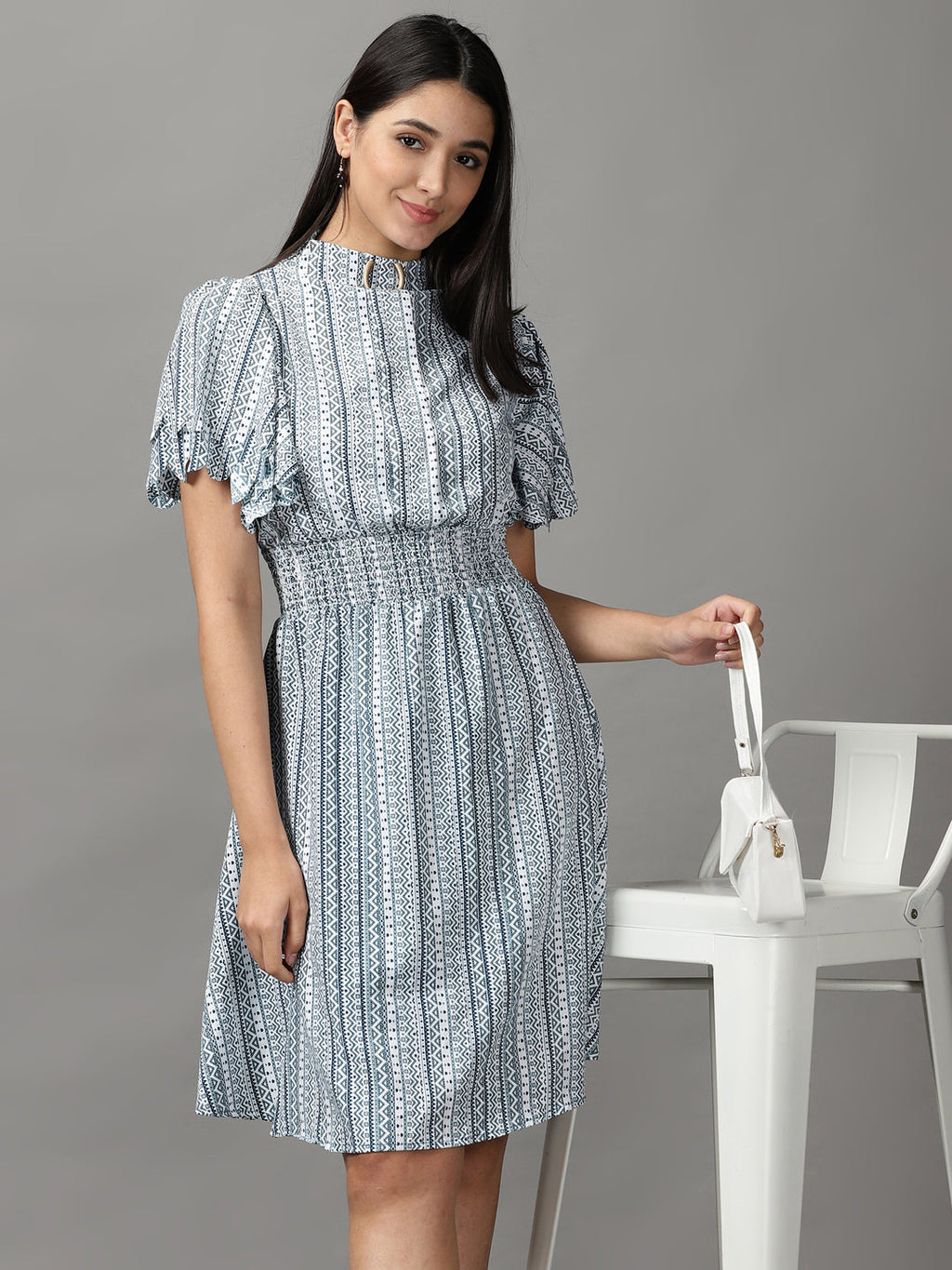 Women's Green A-Line Dress