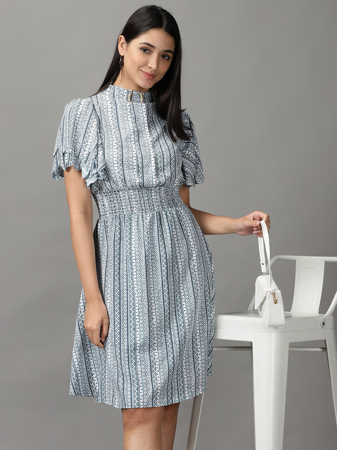 Women's Green A-Line Dress