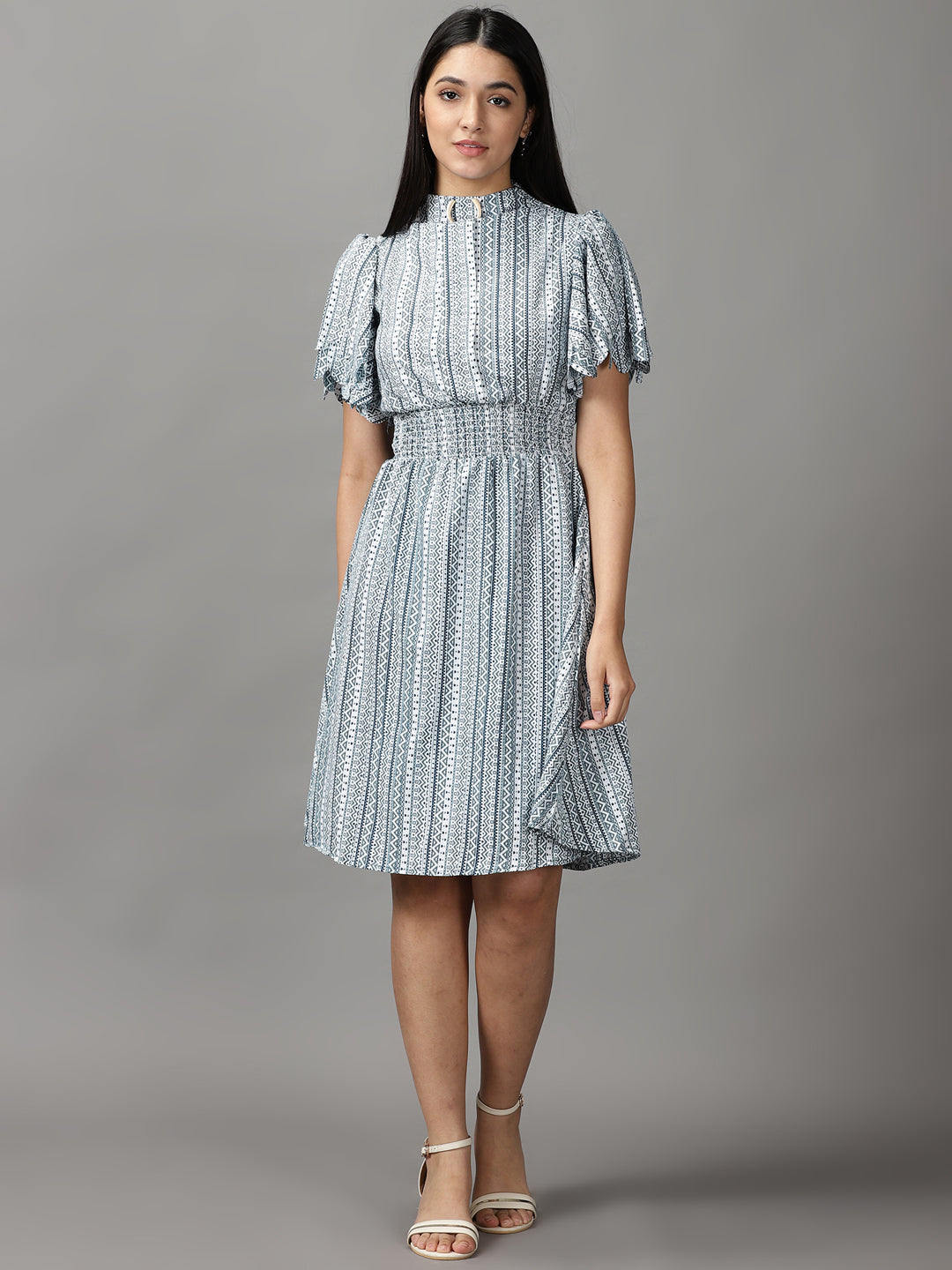 Women's Green A-Line Dress