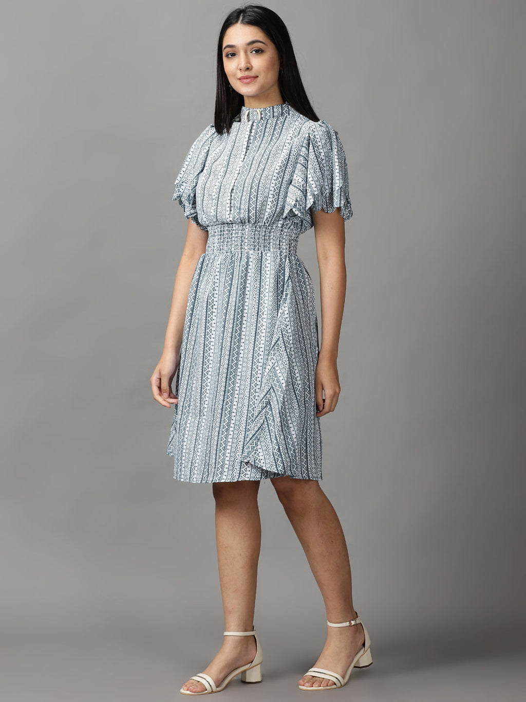 Women's Green A-Line Dress