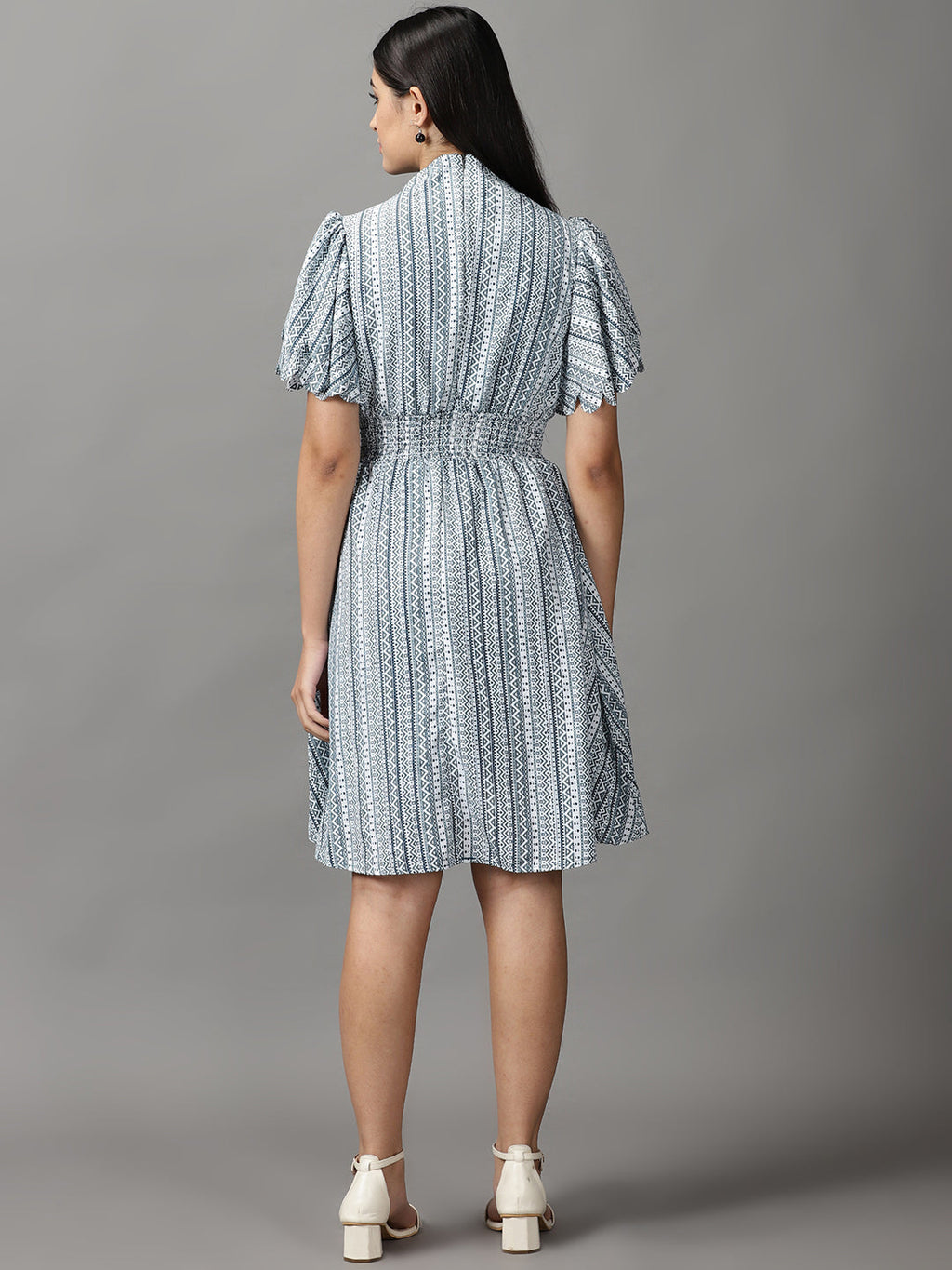 Women's Green A-Line Dress