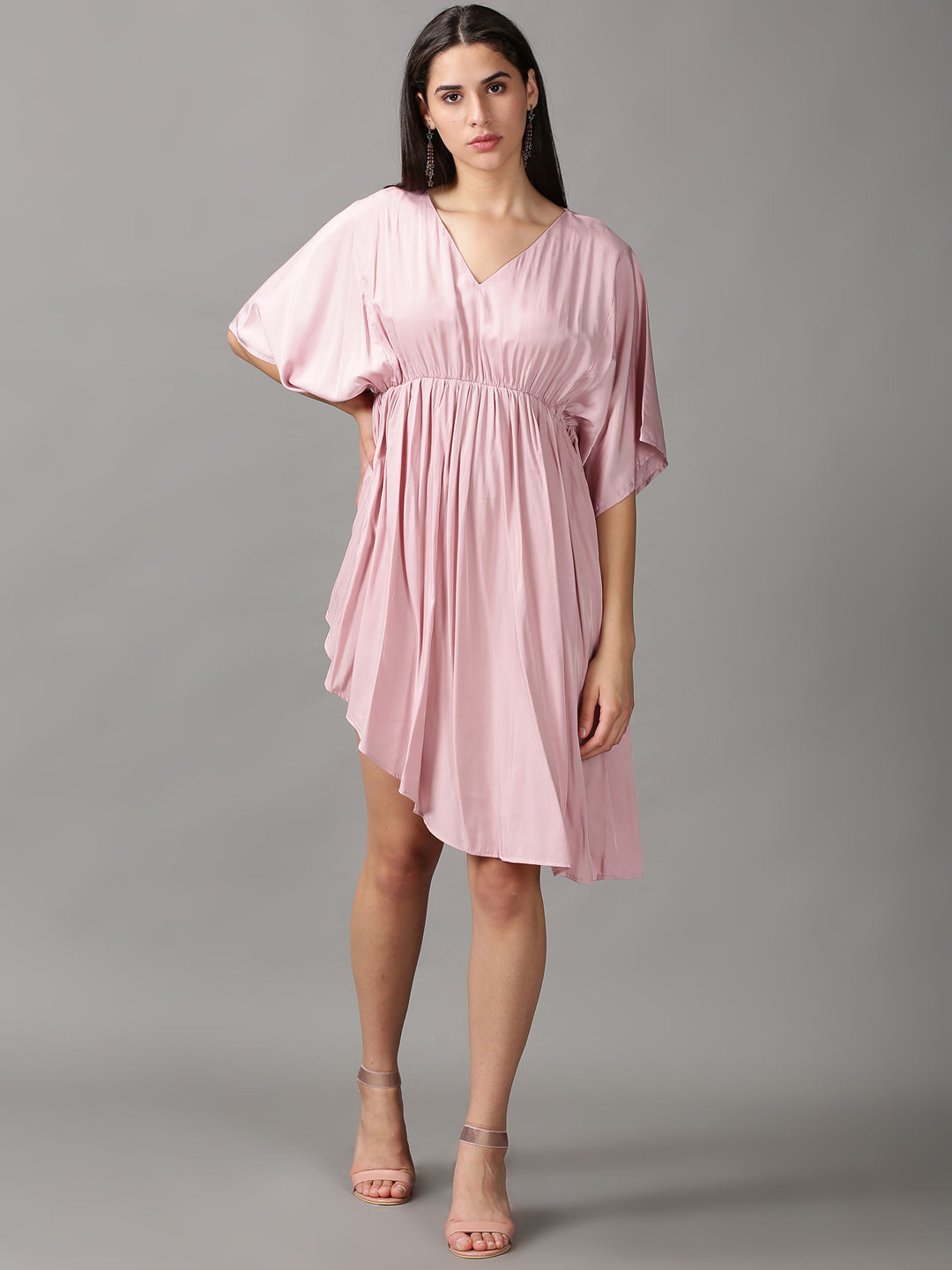 Women's Pink Fit & Flare Dress