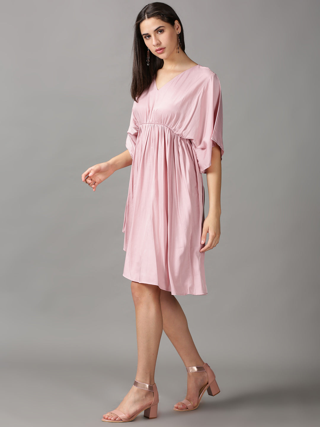 Women's Pink Fit & Flare Dress