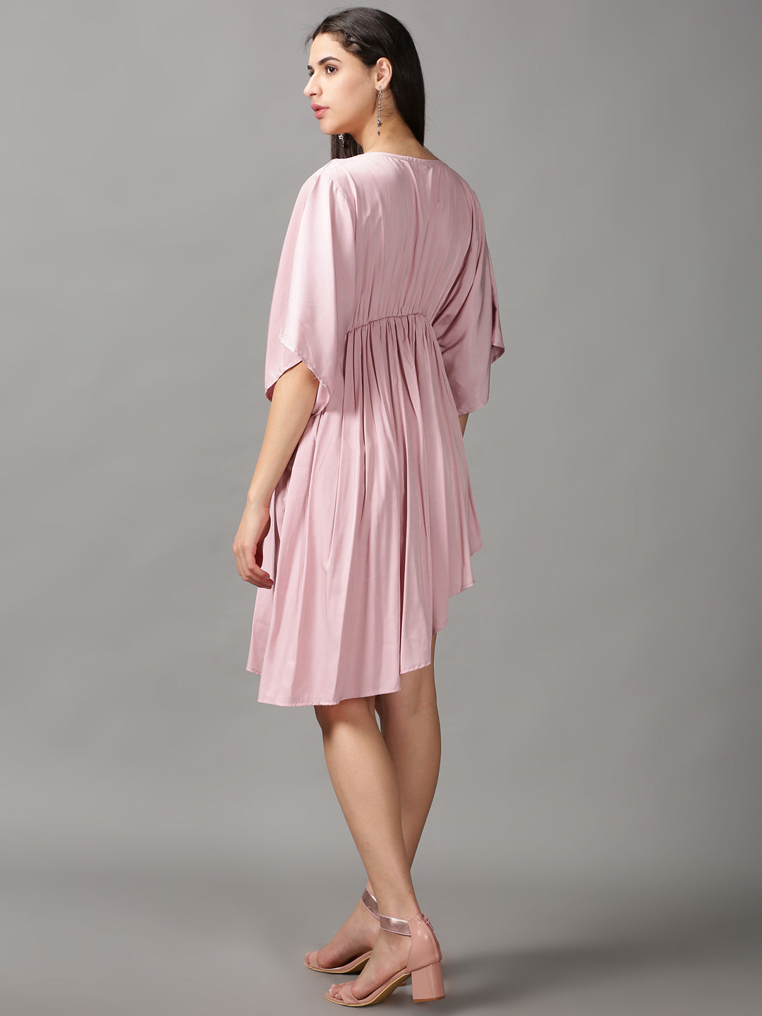 Women's Pink Fit & Flare Dress