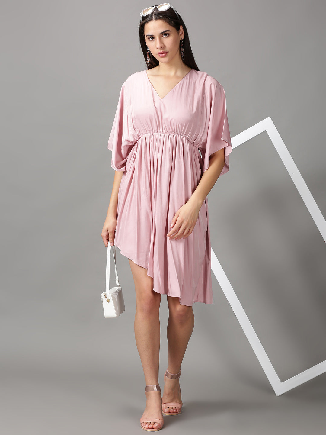 Women's Pink Fit & Flare Dress