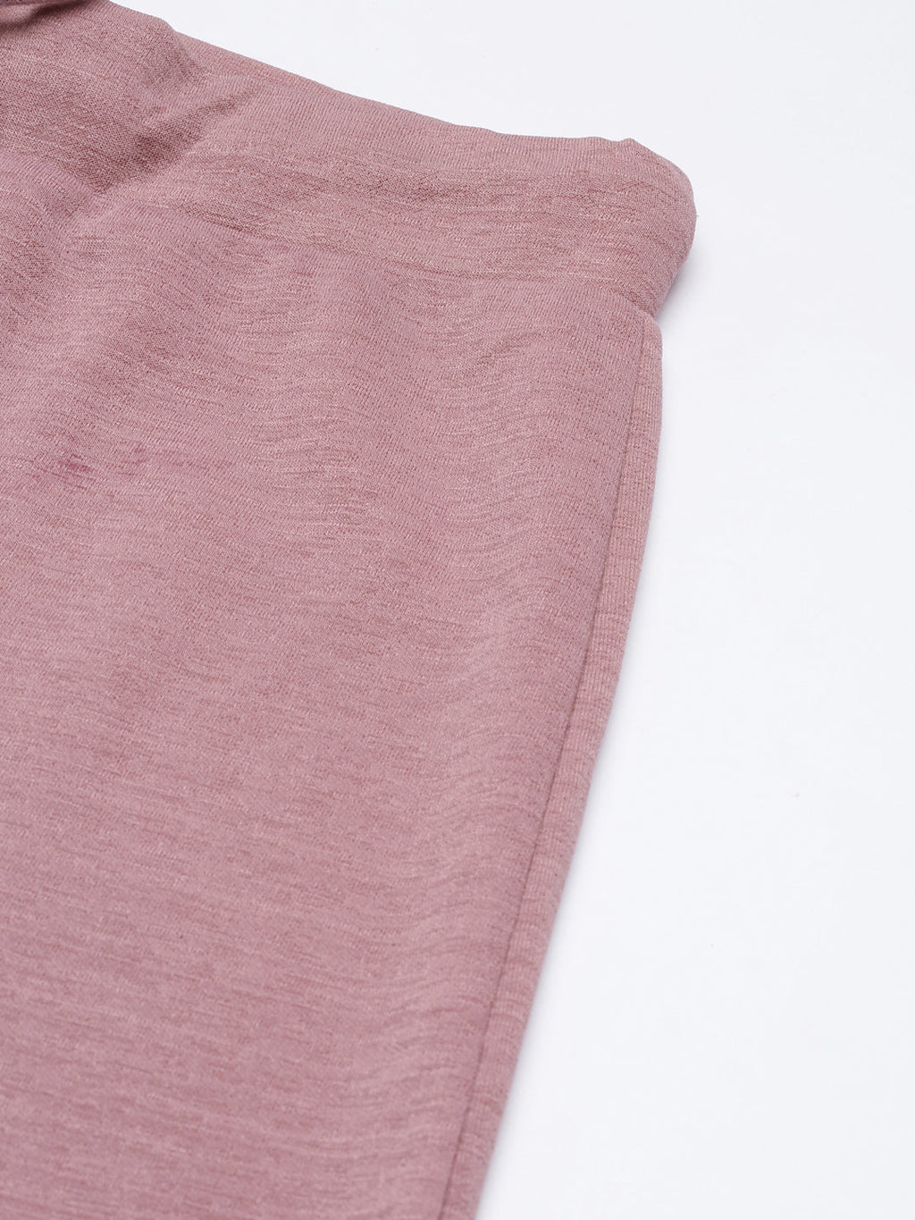 Women's Mauve Straight Fit Cropped Parallel Trousers