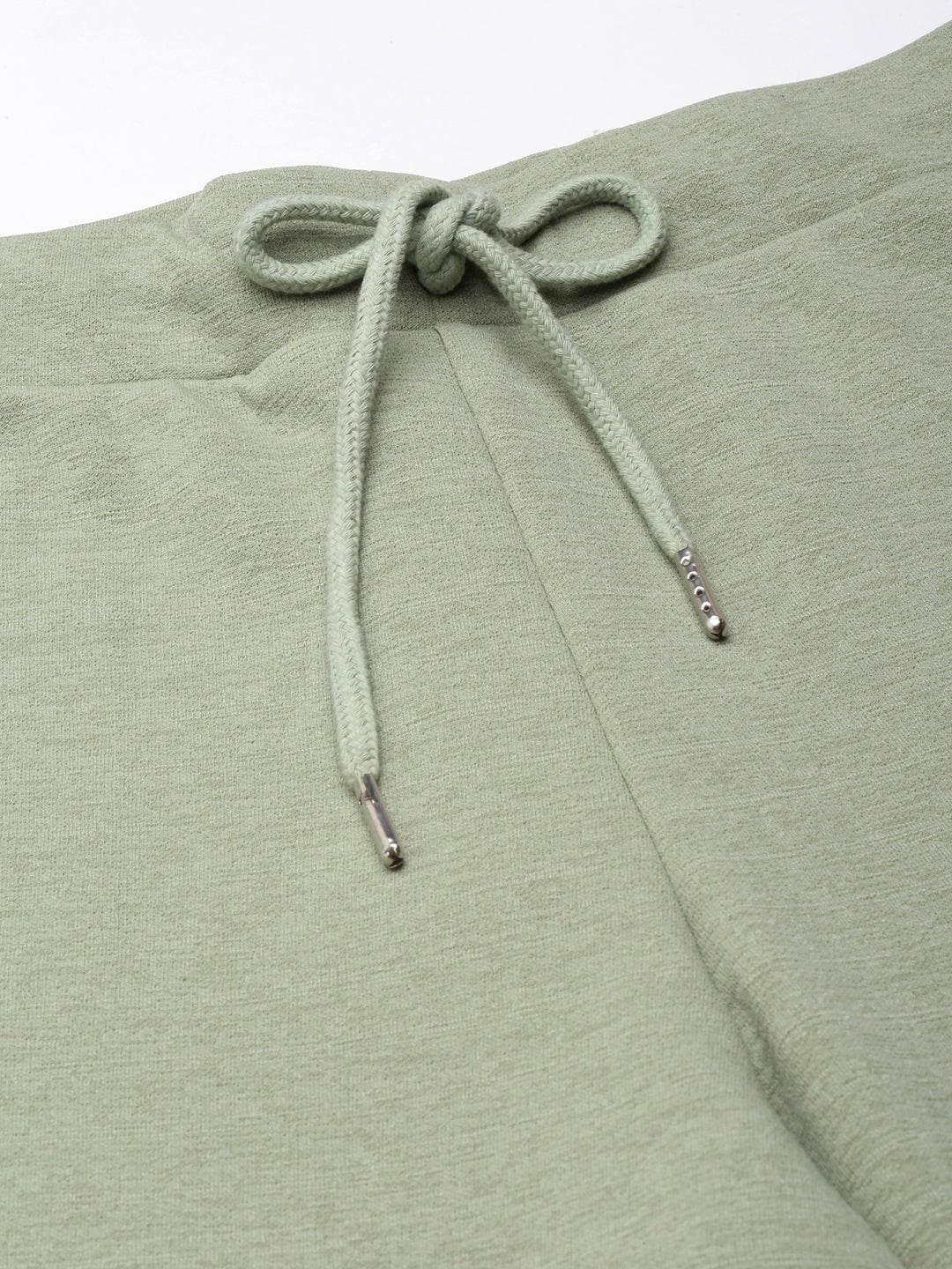 Women's Olive Straight Fit Cropped Parallel Trousers