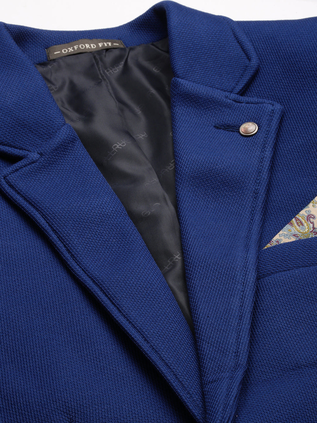 Men's Blue Single-Breasted Blazers