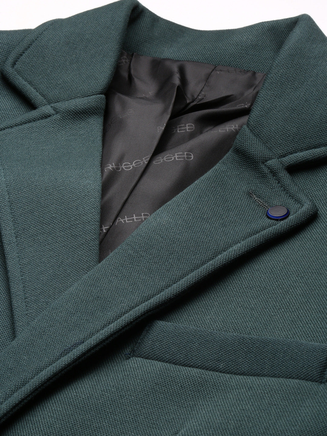 Men's Green Single Breasted Slim Fit Blazer