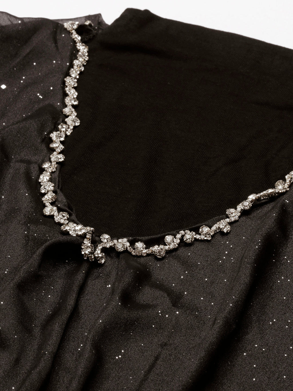 Women's Black Georgette Top