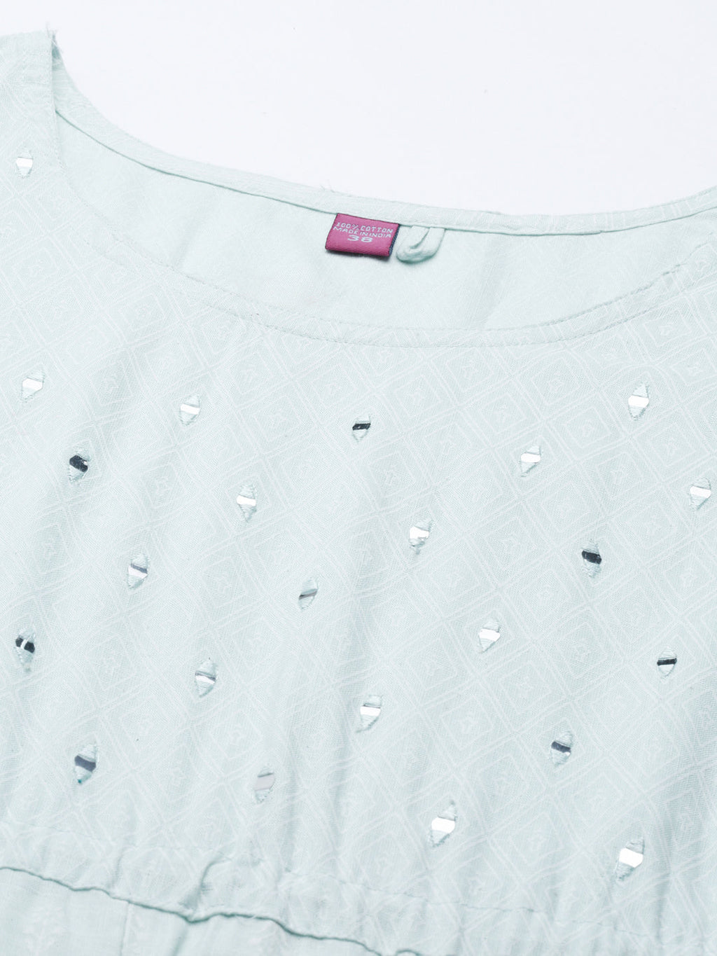 Women's Green Printed Anarkali Kurta