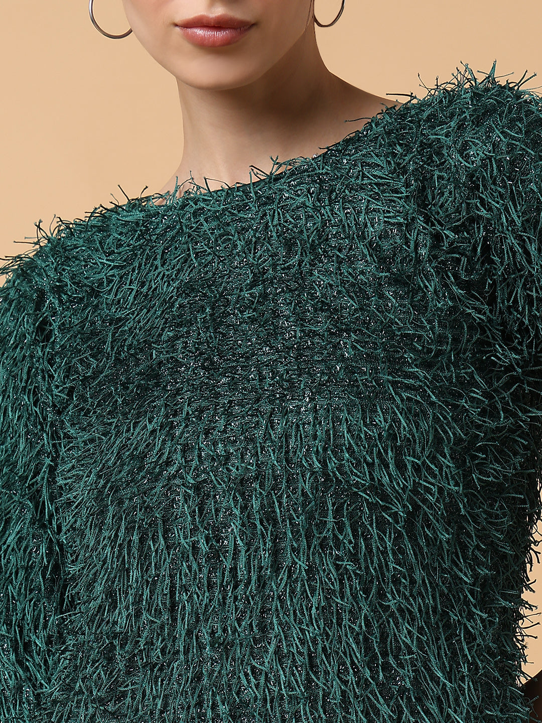 Women's Solid Sheath Green Dress