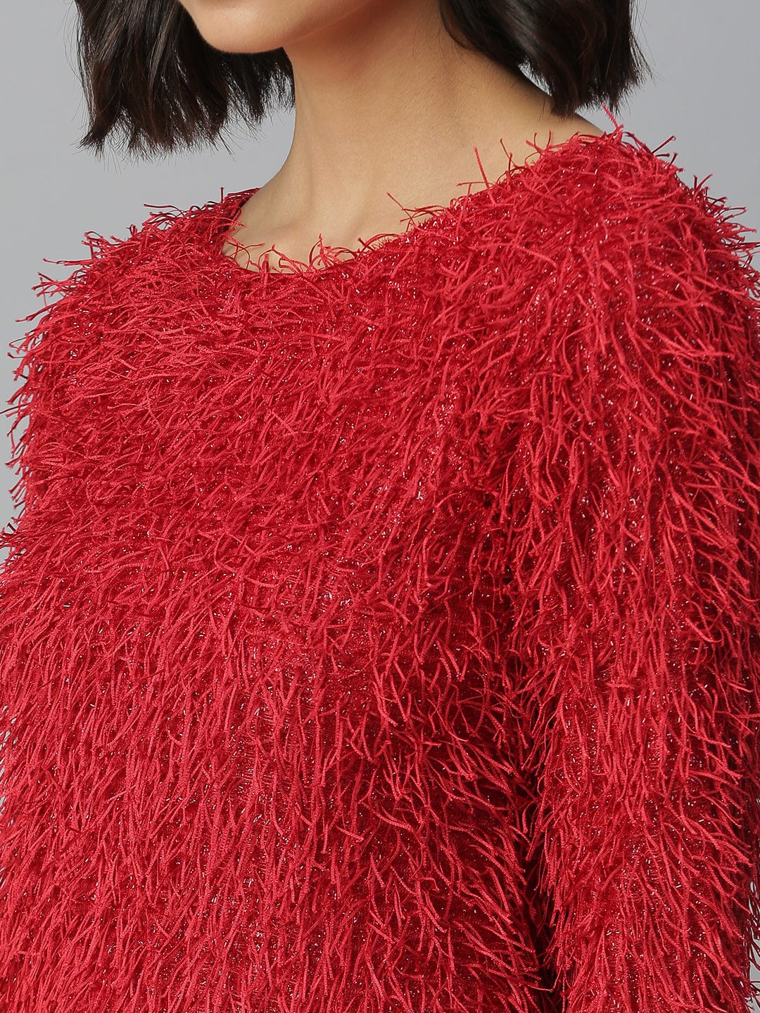 Women's Red A-Line Mini Dress