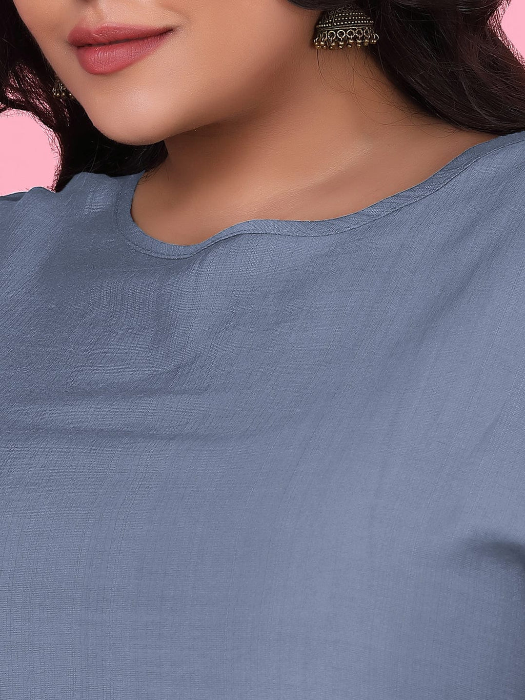 Women's Straight Blue Kurta