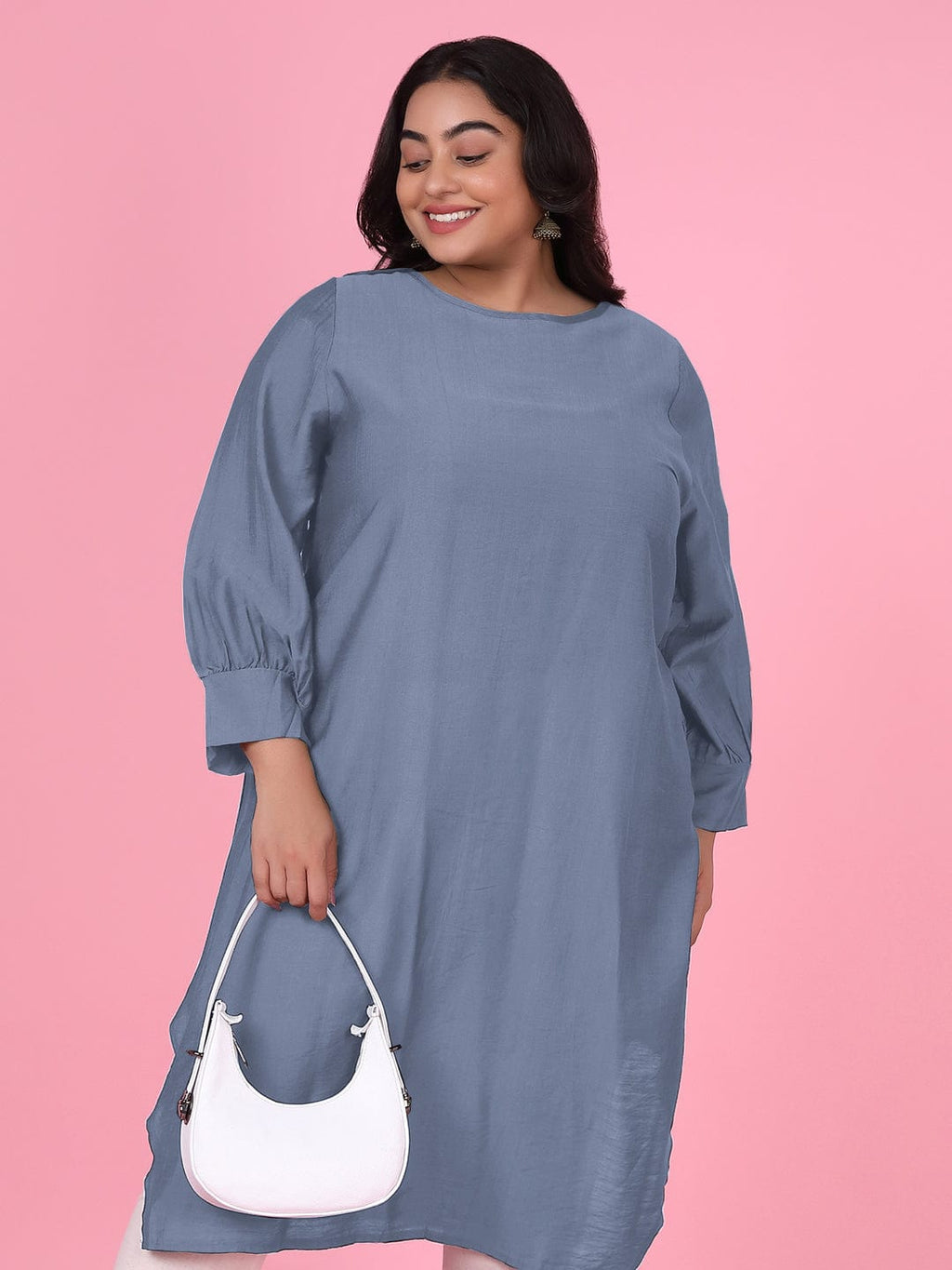 Women's Straight Blue Kurta