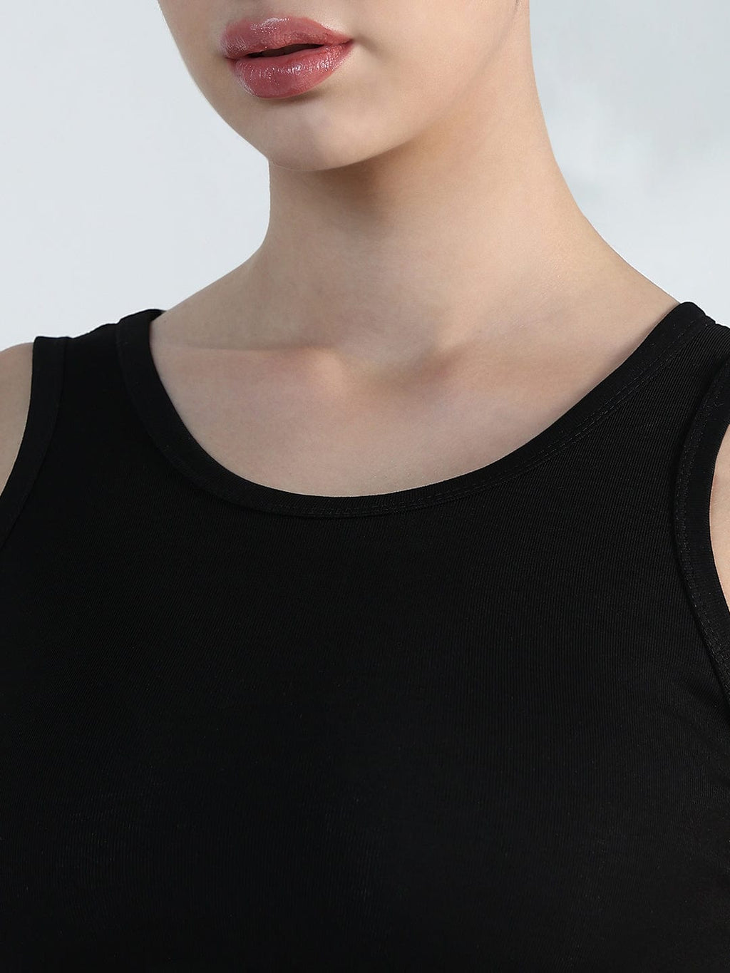 Women's White Crop Sweatshirt with Chain Detail