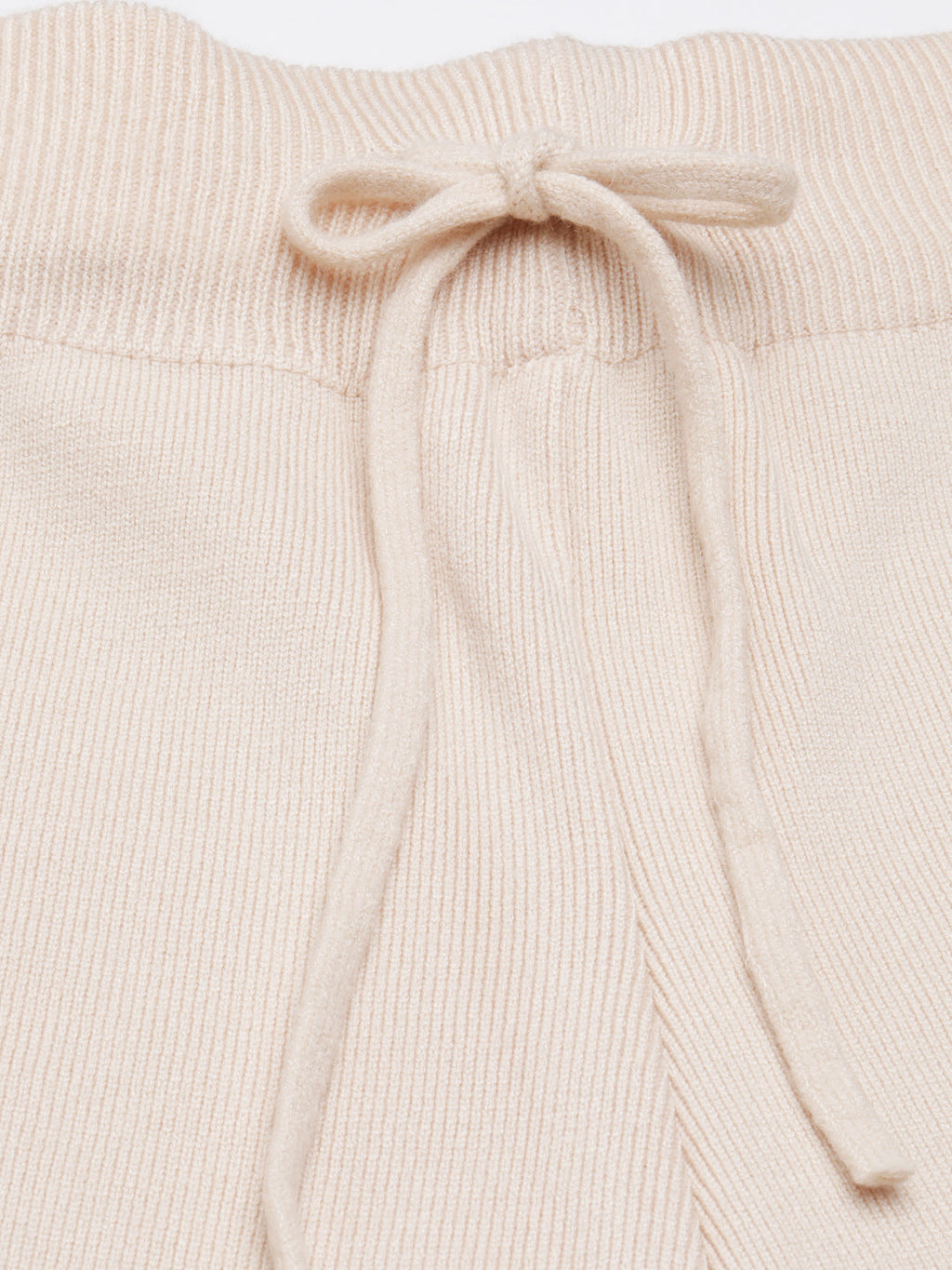 Women's Beige Relaxed Straight Fit Cropped Cotton Parallel Trouser