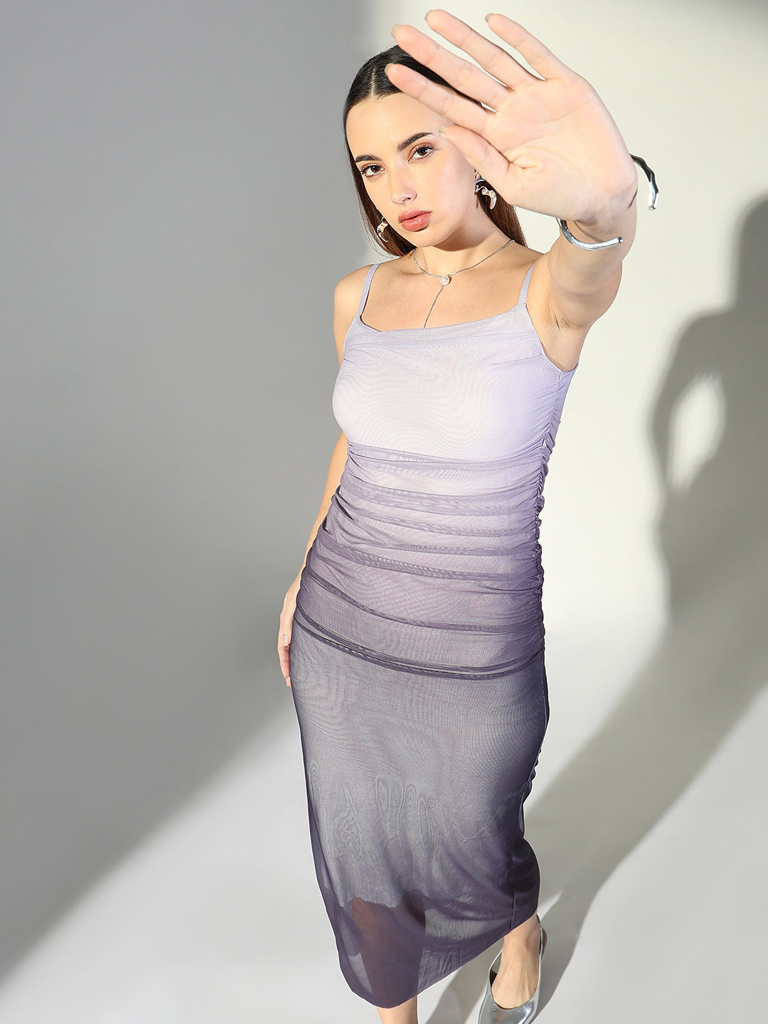 Women's Ombre Purple Slip Style Bodycon Dress