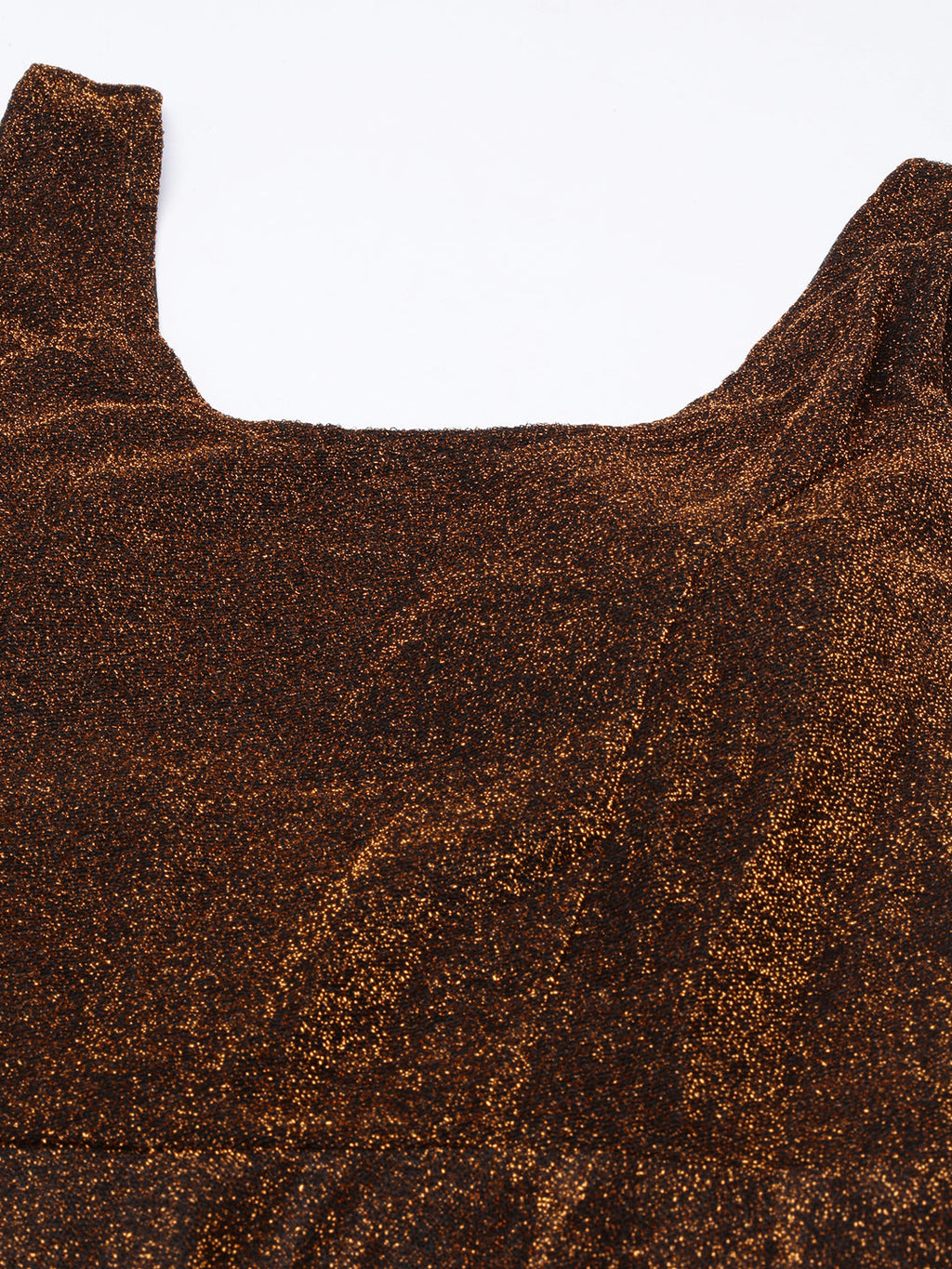 Women's Copper Sleeveless Fit & Flare Dress