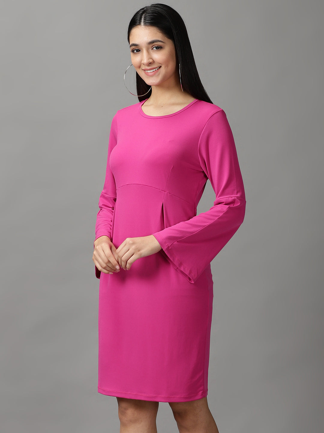 Women's Pink Sheath Dress