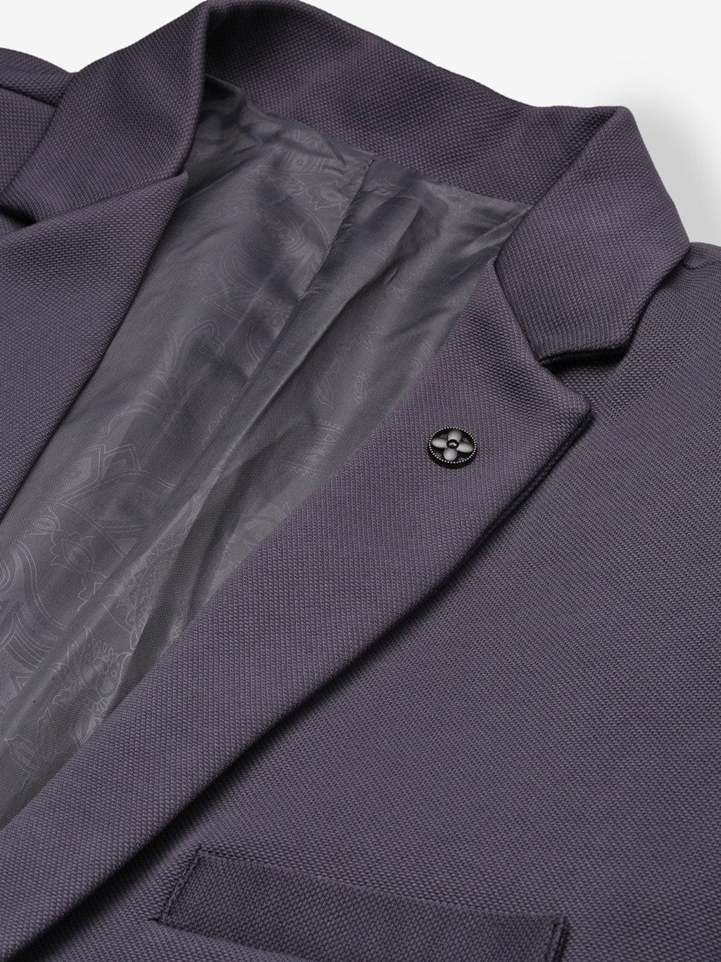 Men's Charcoal Single Breasted Formal Blazer