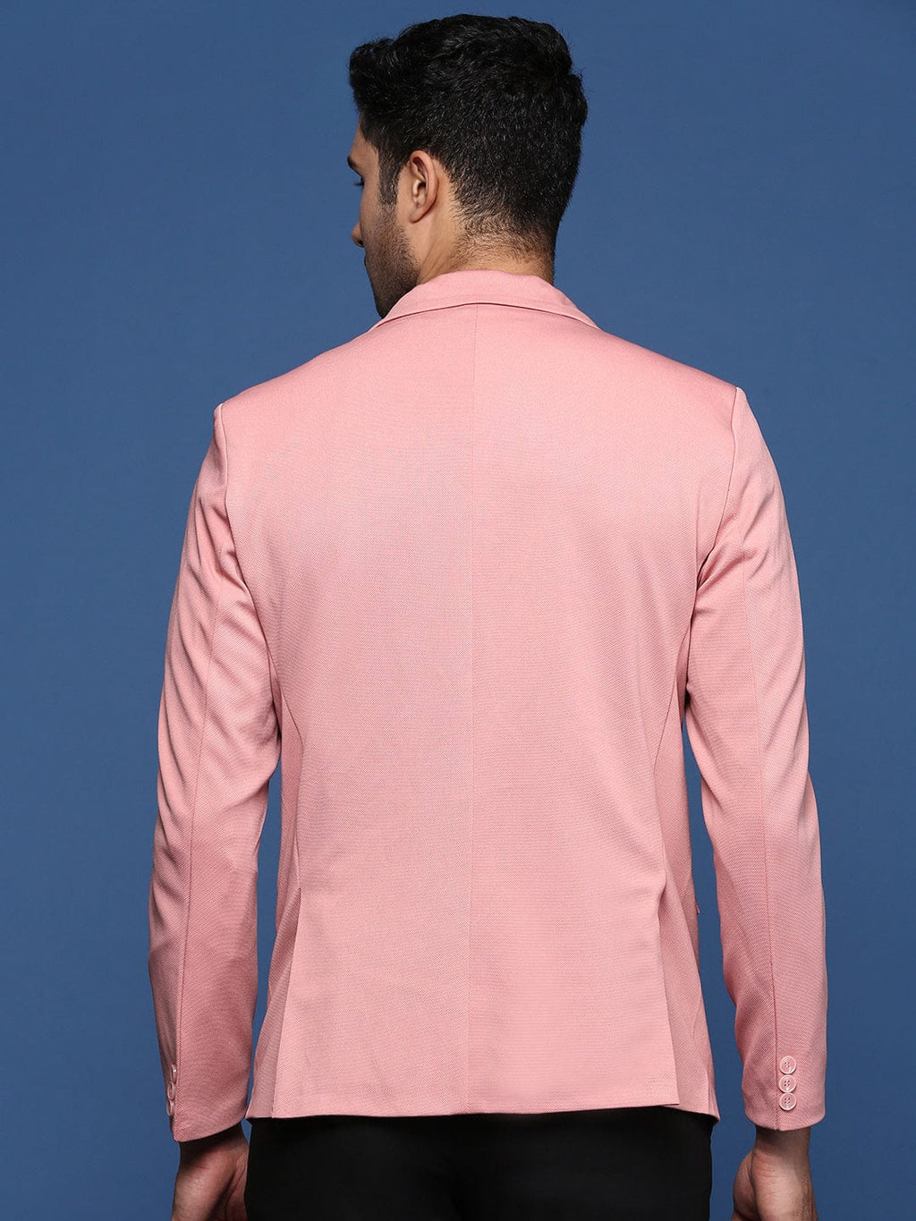 Men's Pink Slim Fit Single Breasted Blazer