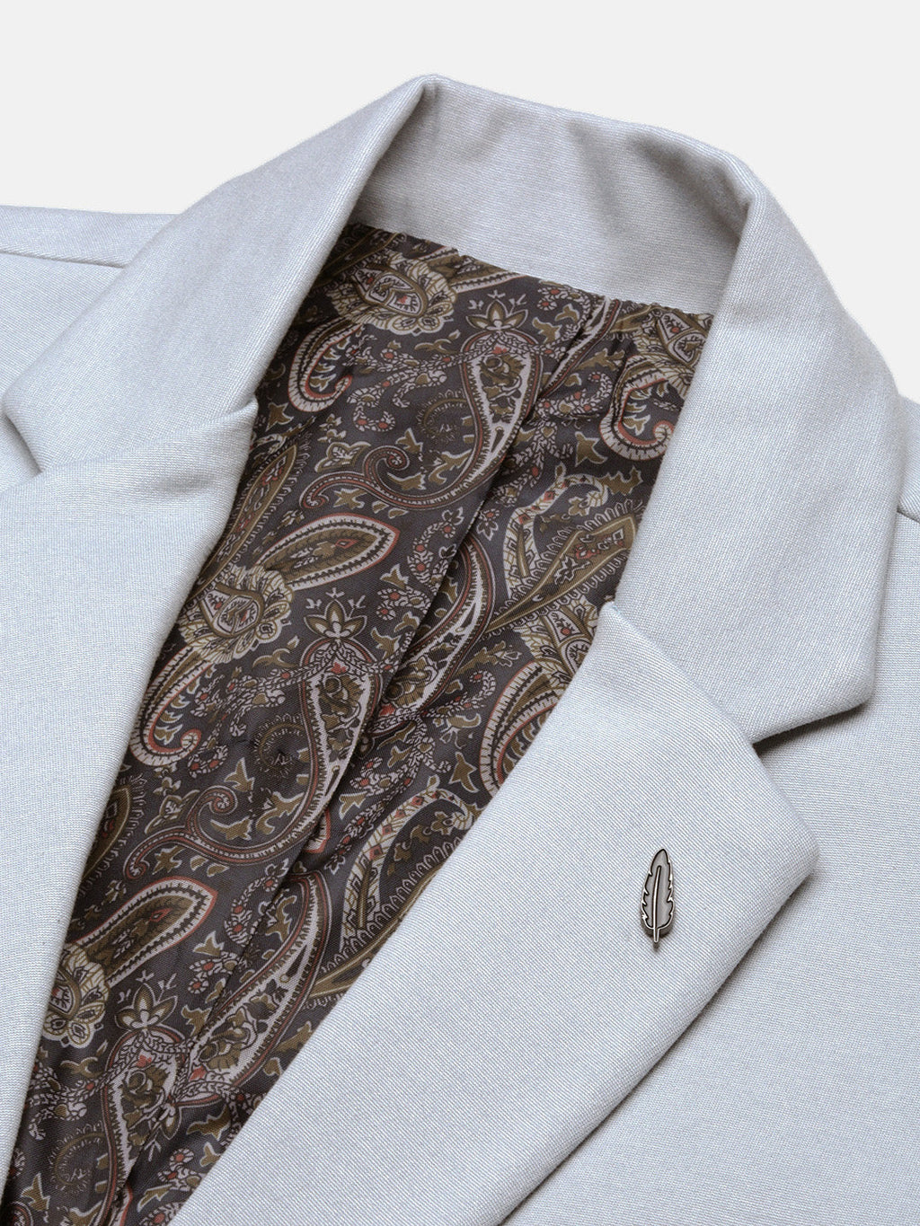 Men's Blue Solid Slim-Fit Single Breasted Blazer