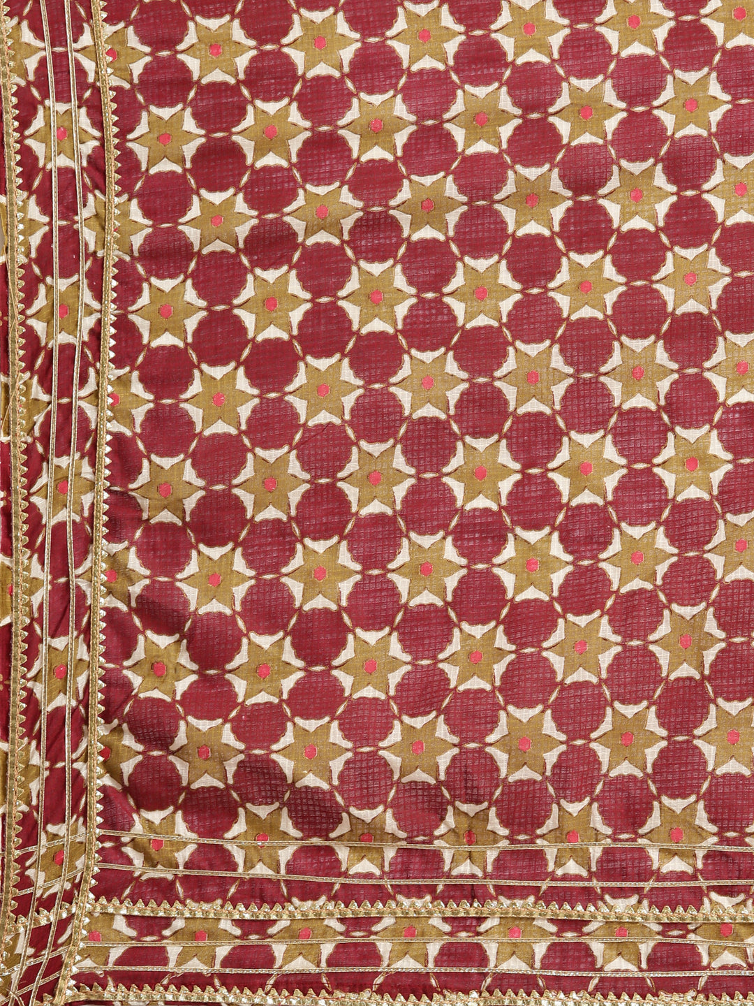 Women's Khaki Floral Printed Indie Prints Anarkali Kurta