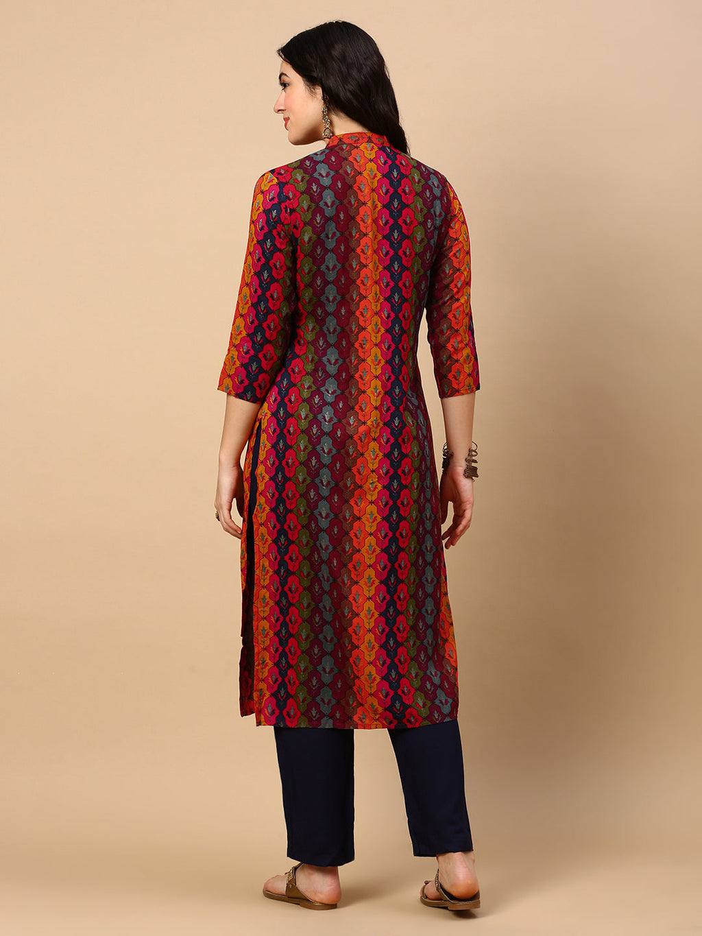 Women's Multi Graphic Straight Kurta
