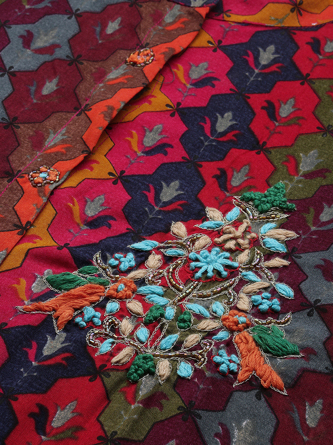 Women's Multi Graphic Straight Kurta