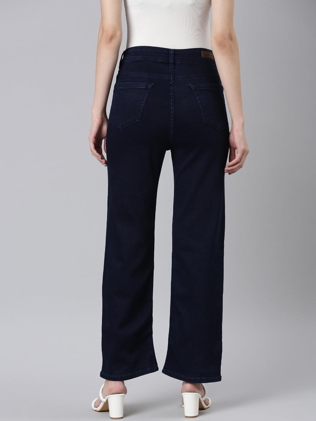 Women's Blue High-Rise Stretchable Jeans