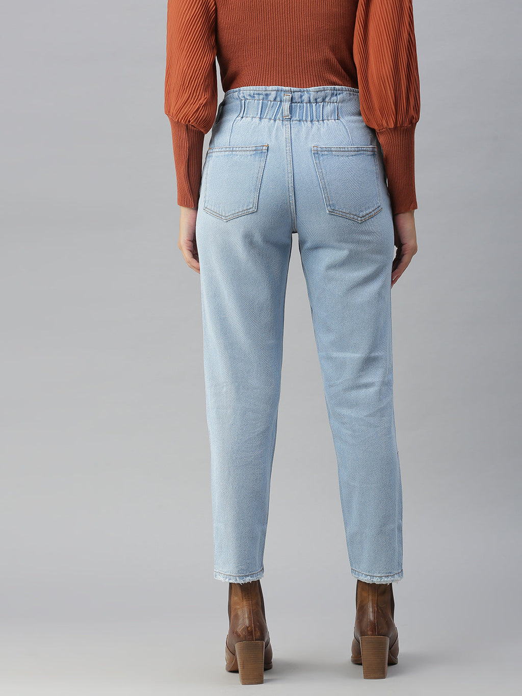 Women's Blue High-Rise Jeans