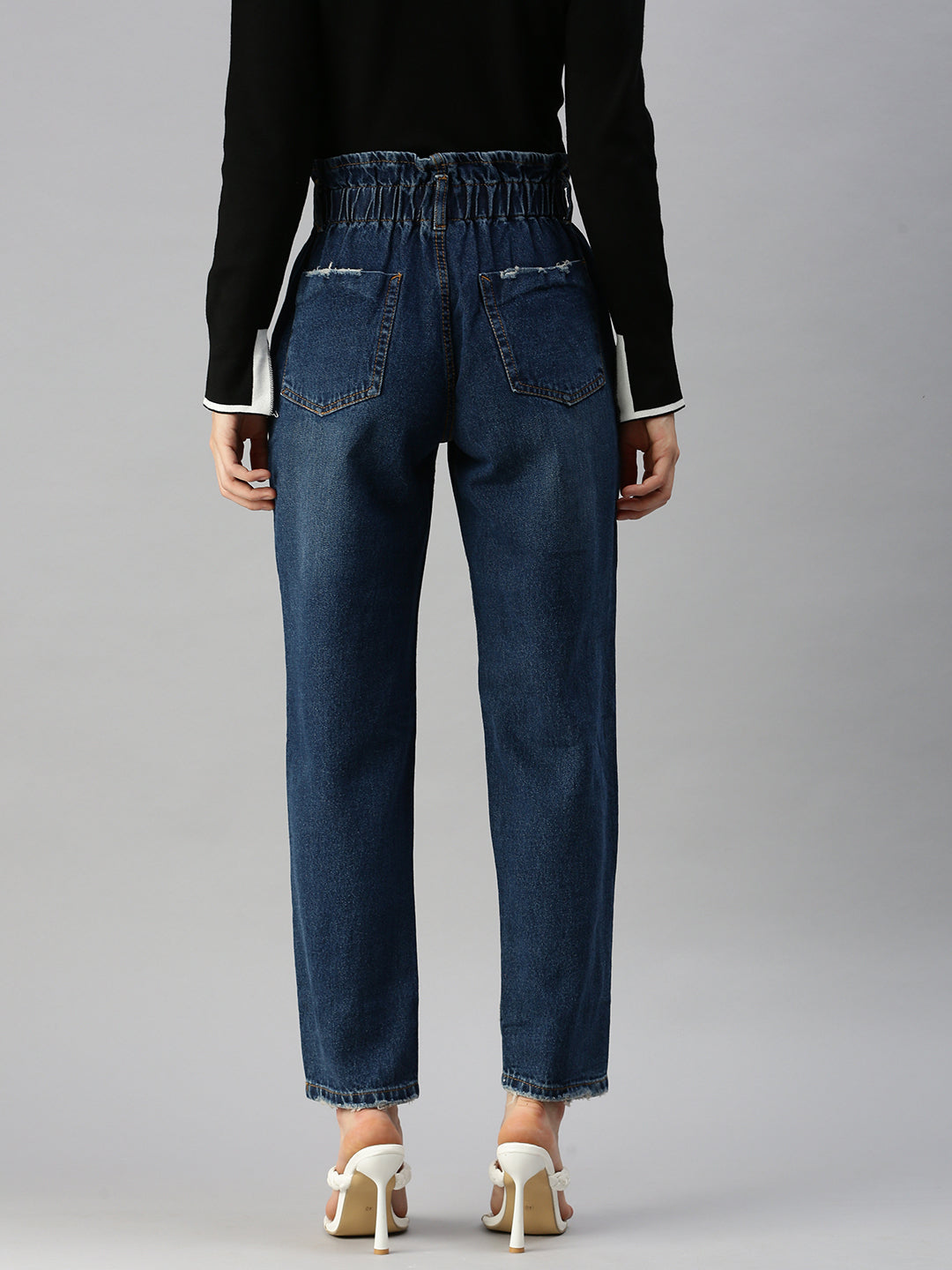 Women's Blue High-Rise Denim Jeans